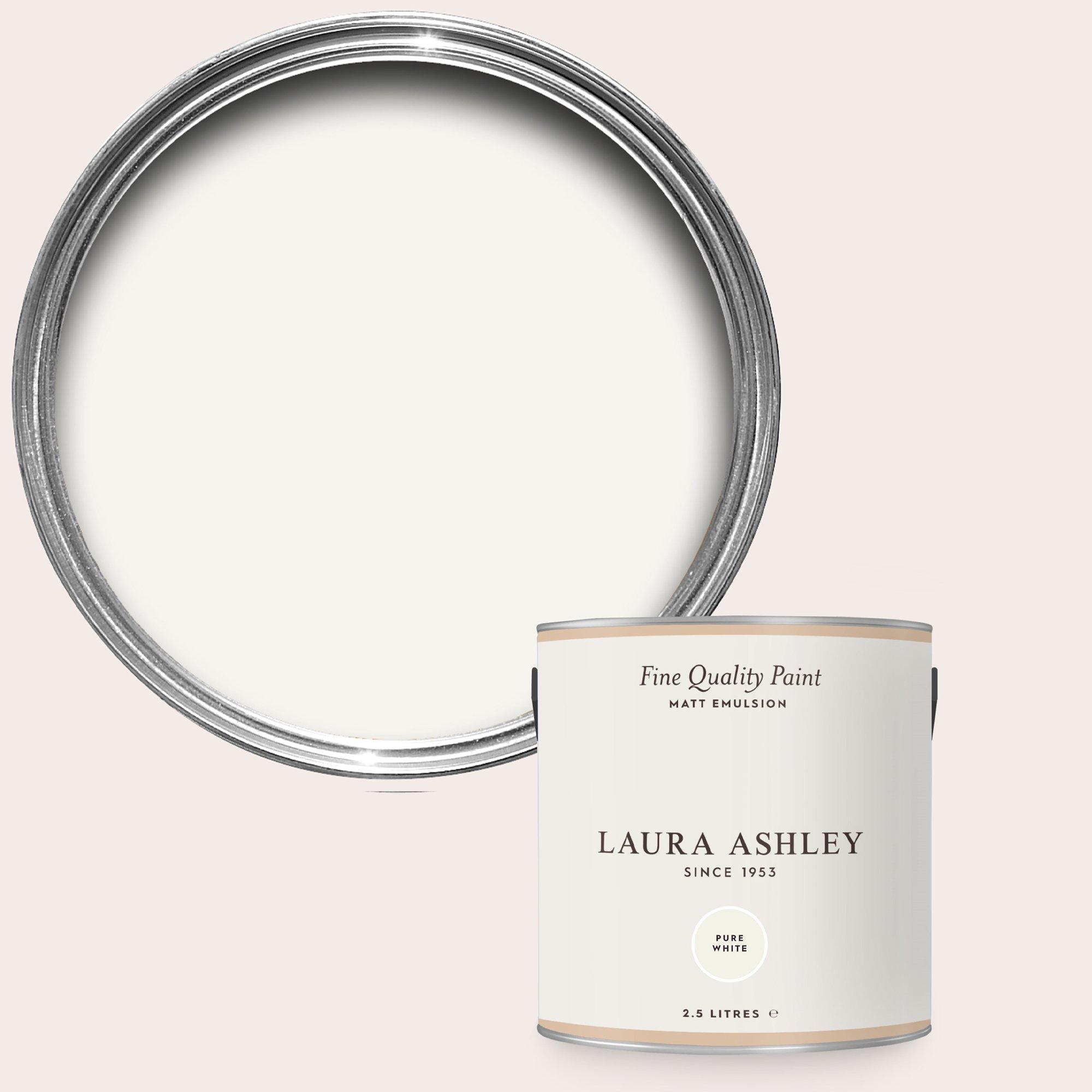 Pure White - Laura Ashley - Laura Ashley Pure White Paint Kitchen & Bathroom - 1