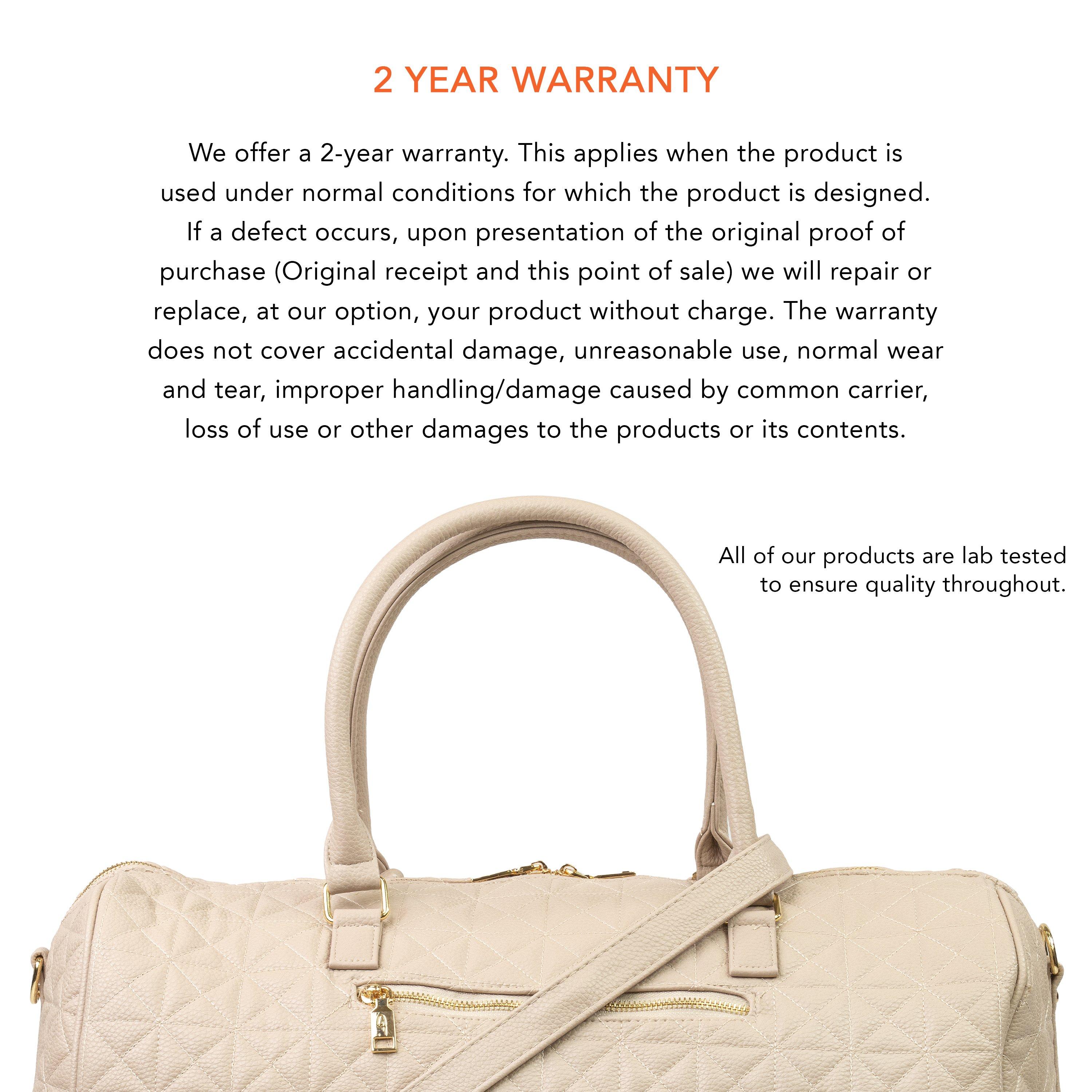 Beige Gfh003 - Gino Ferrari - Pisa Quilted Faux Leather Weekend & Travel Holdall - 7