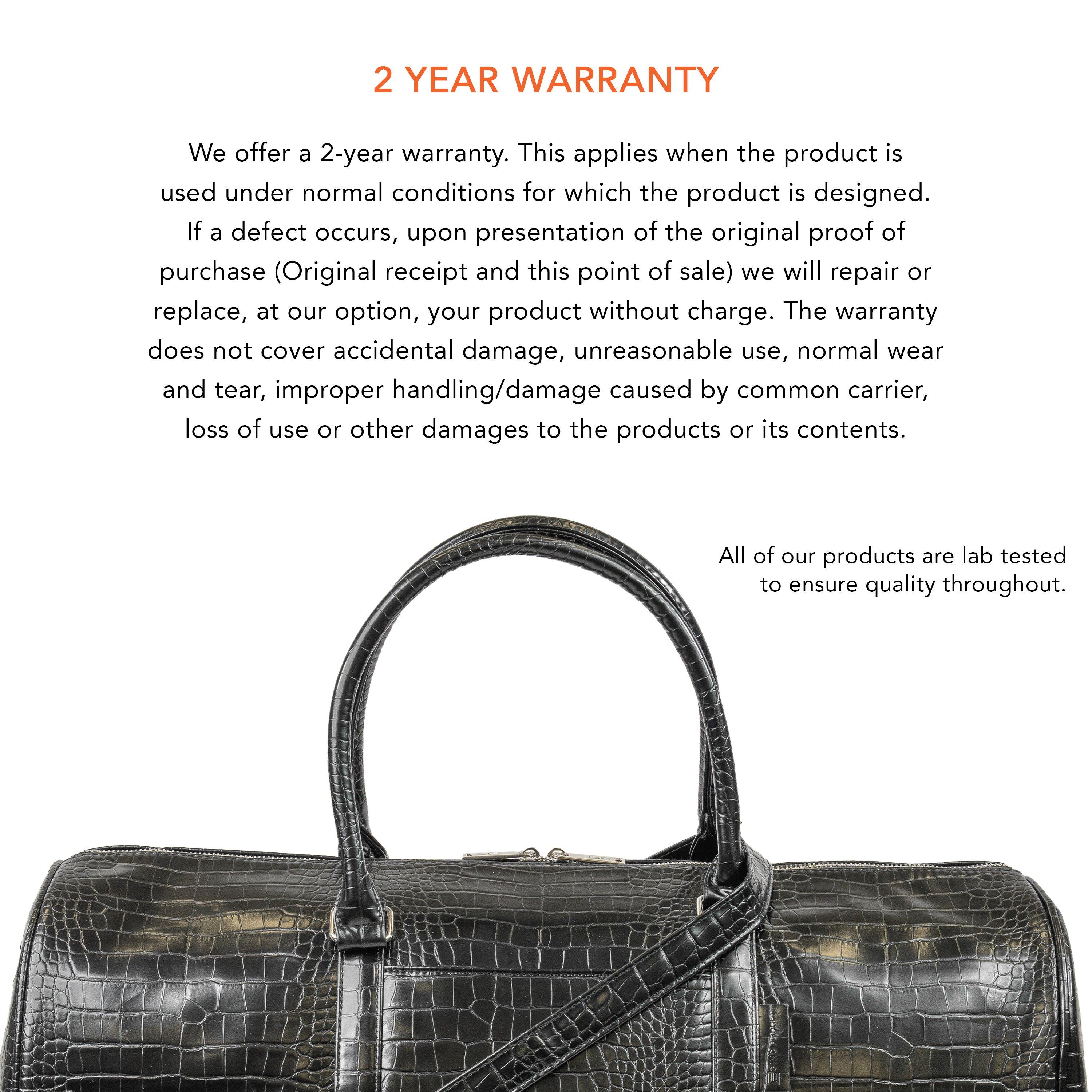 Black Gfh002 - Gino Ferrari - Luca Large Faux Leather Travel Weekend Holdall Bag - 7