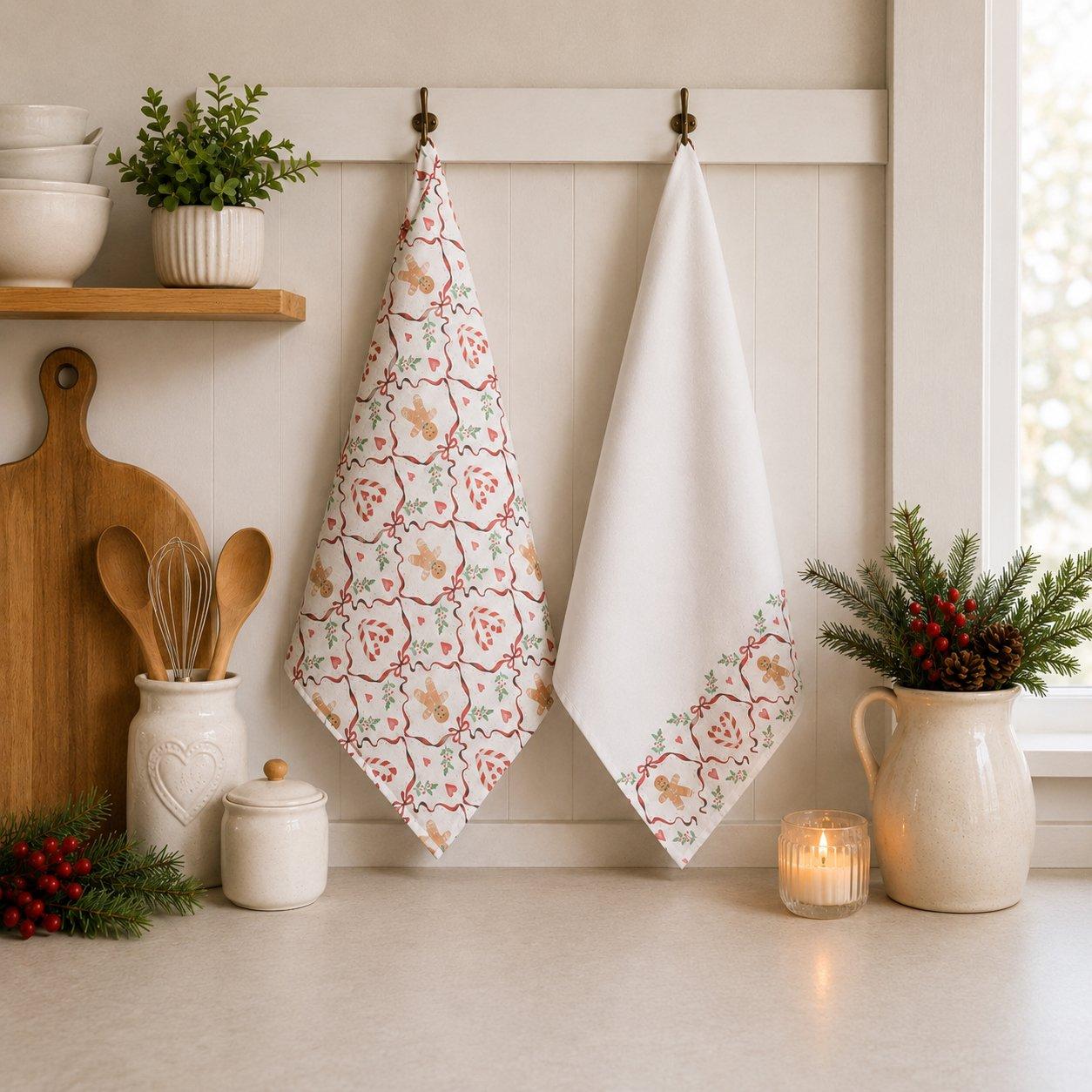 Gingerbread - The Spirit Of Christmas - SOC 2pk Kitchen Towels - 1