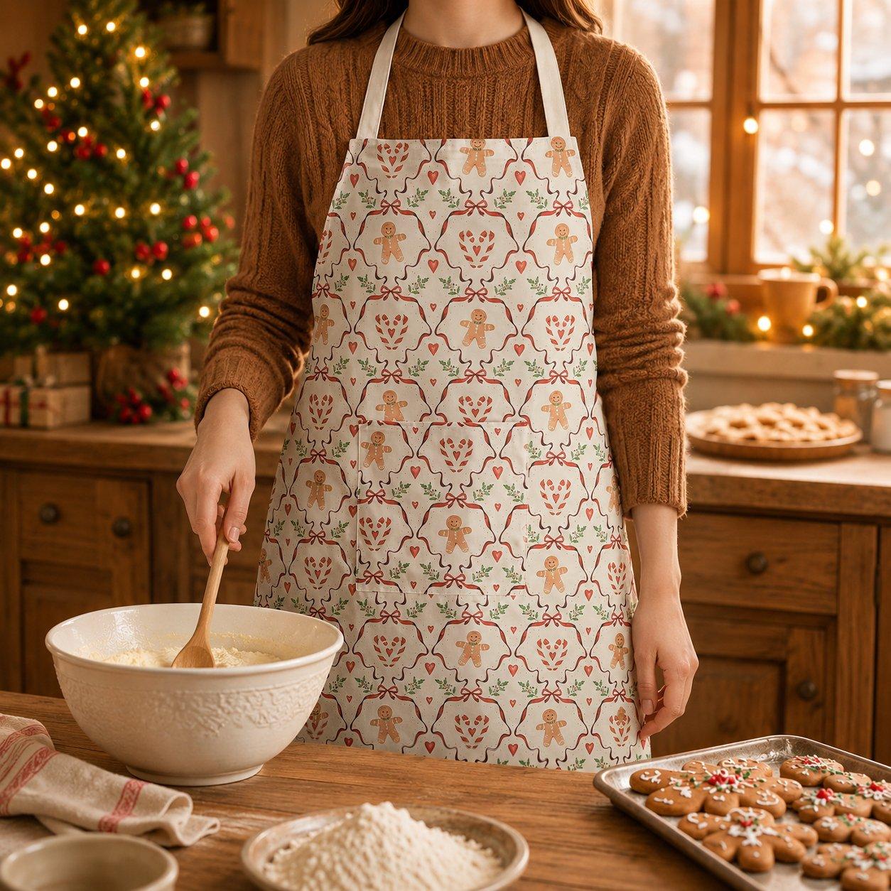 Gingerbread - The Spirit Of Christmas - Christmas Apron - 1
