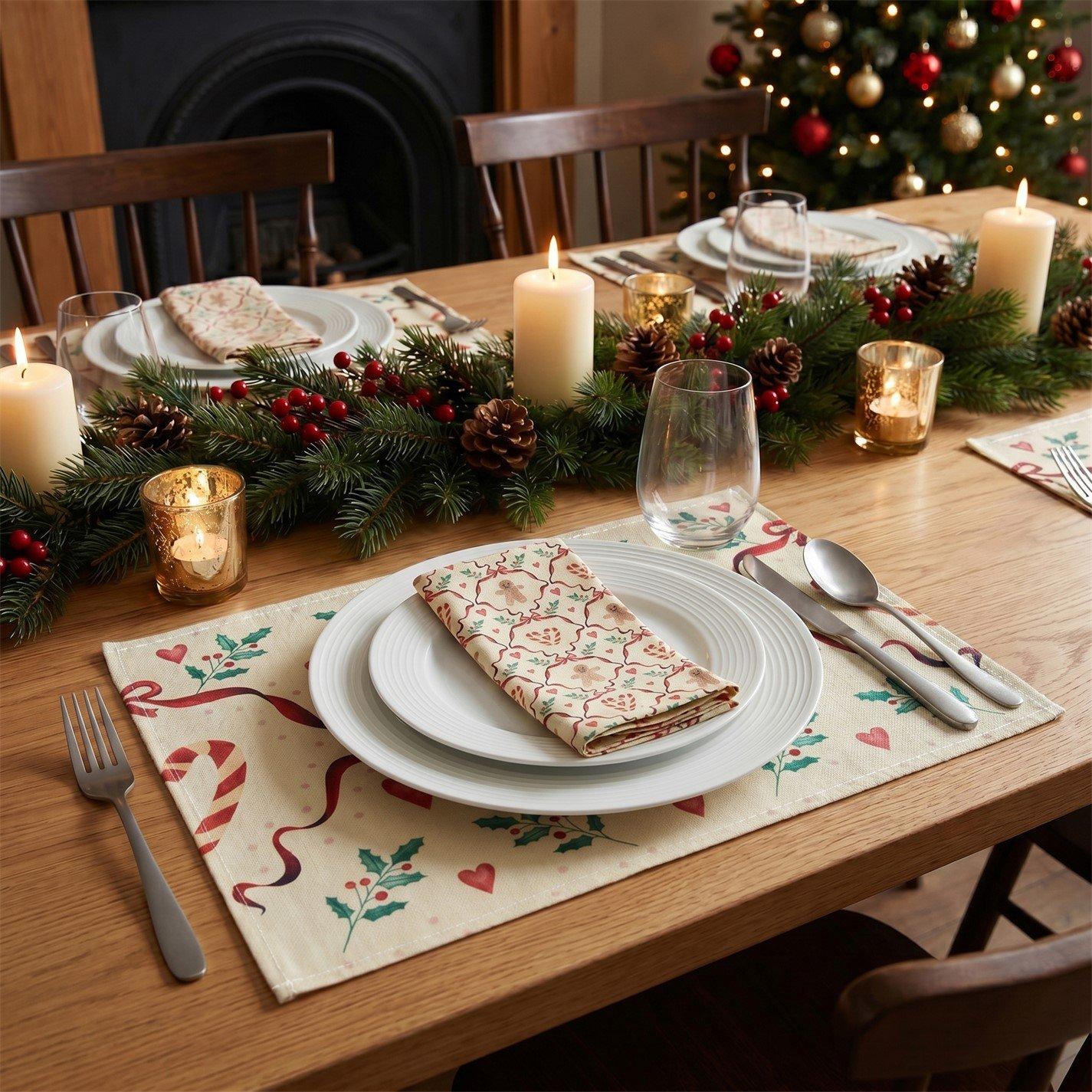 Gingerbread - The Spirit Of Christmas - Table Runner Set - 2