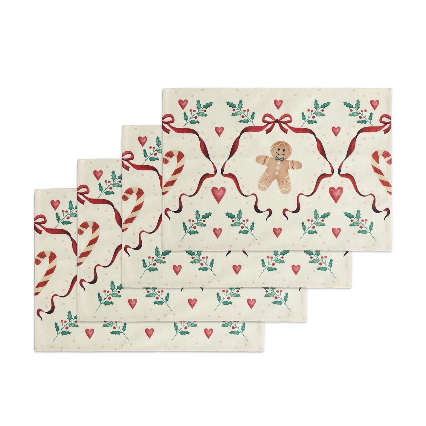Gingerbread - The Spirit Of Christmas - Table Runner Set - 5