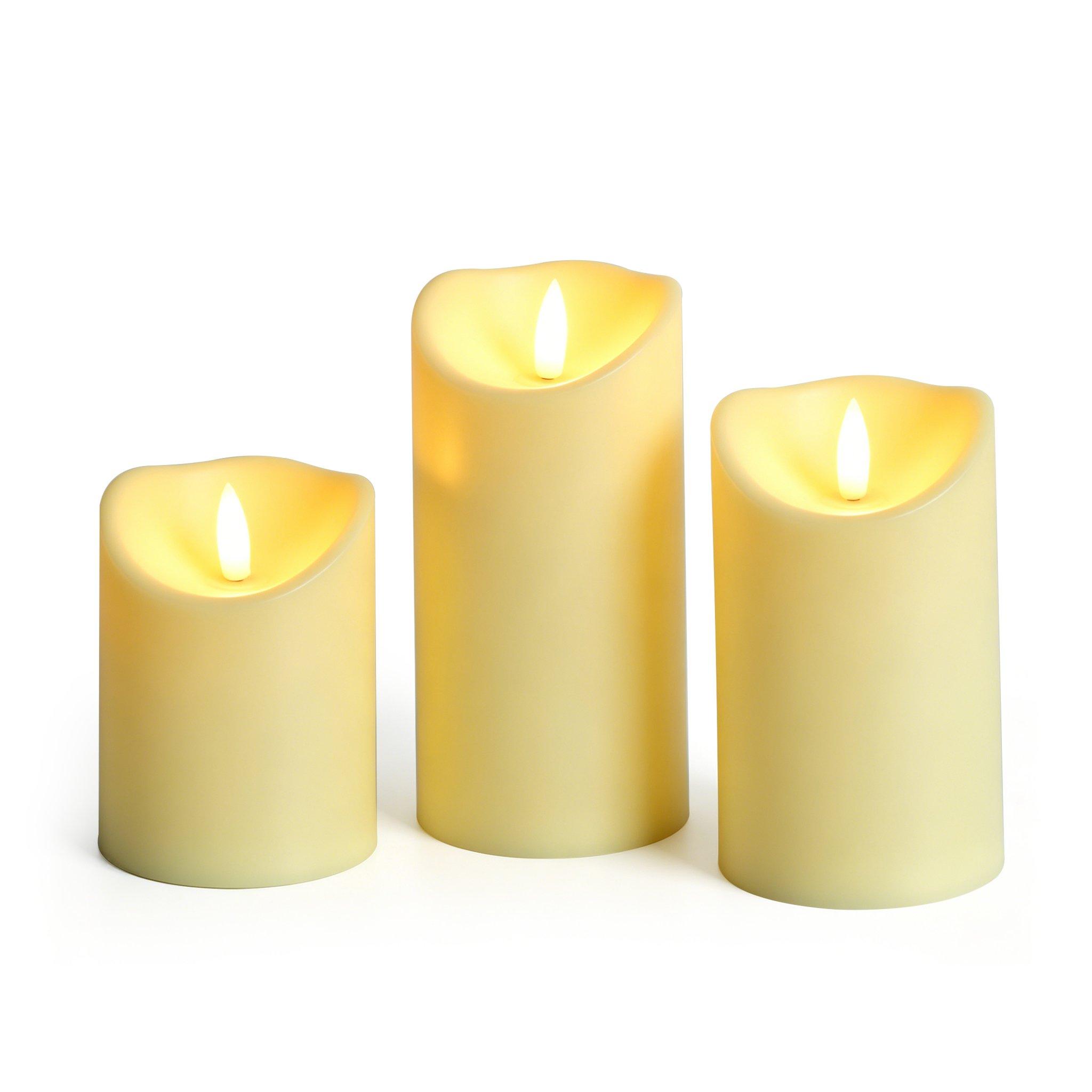 Branco Quente - The Spirit Of Christmas - 3 Piece LED Candles - 3
