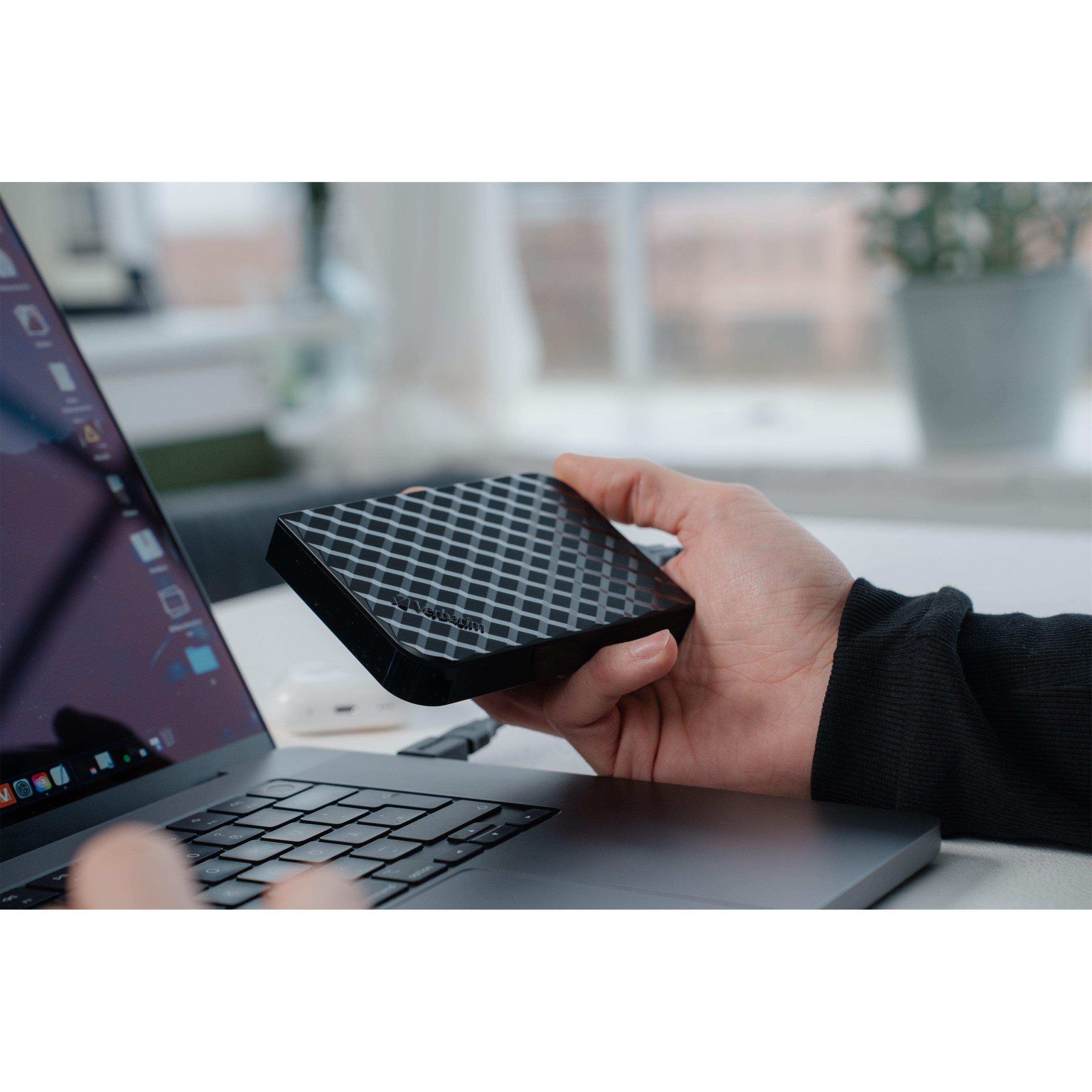 Preto - Verbatim - Verbatim 53223 4TB Store n Go USB 3.0 Portable Hard Drive - Black - 6