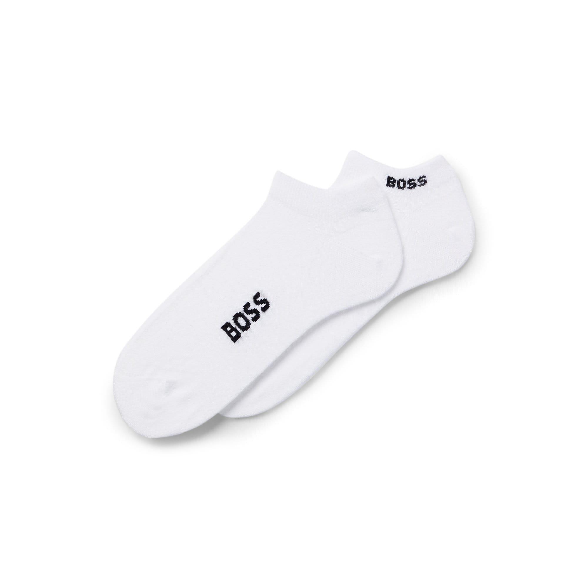 White - Boss - 2 Pack of Logo Ankle Socks - 1
