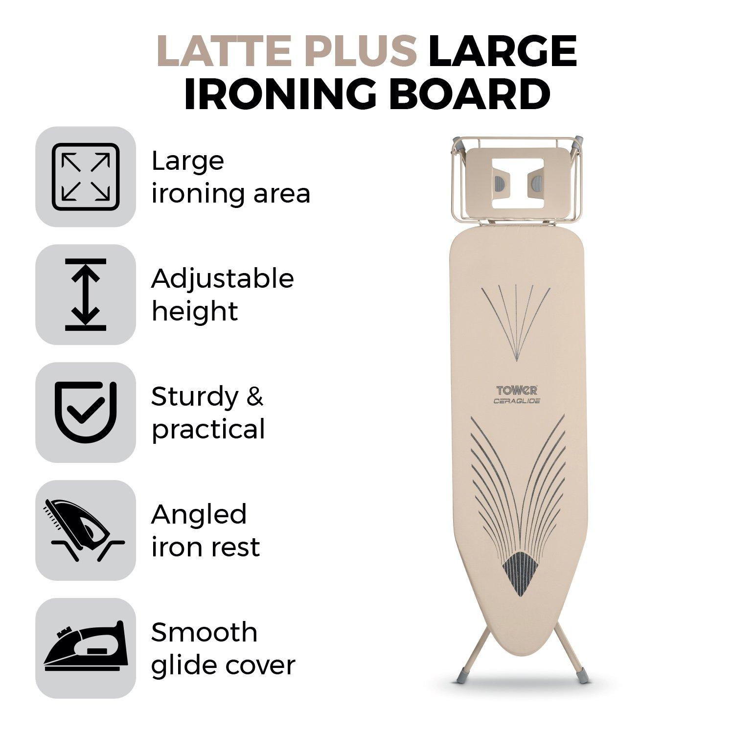 Latte - Tower - T873014MSH Latte Plus Large Ironing Board - 2