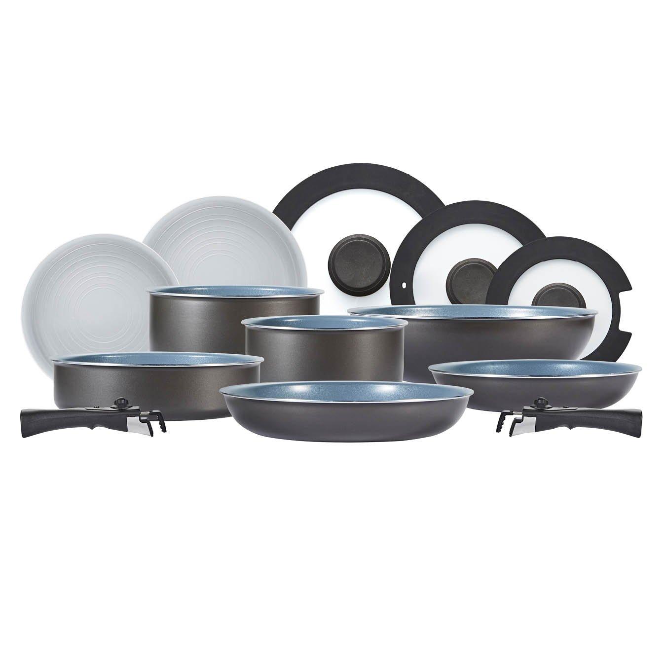 Graphite - Tower - Freedom 13 Piece Cookware Set Graphite - 1