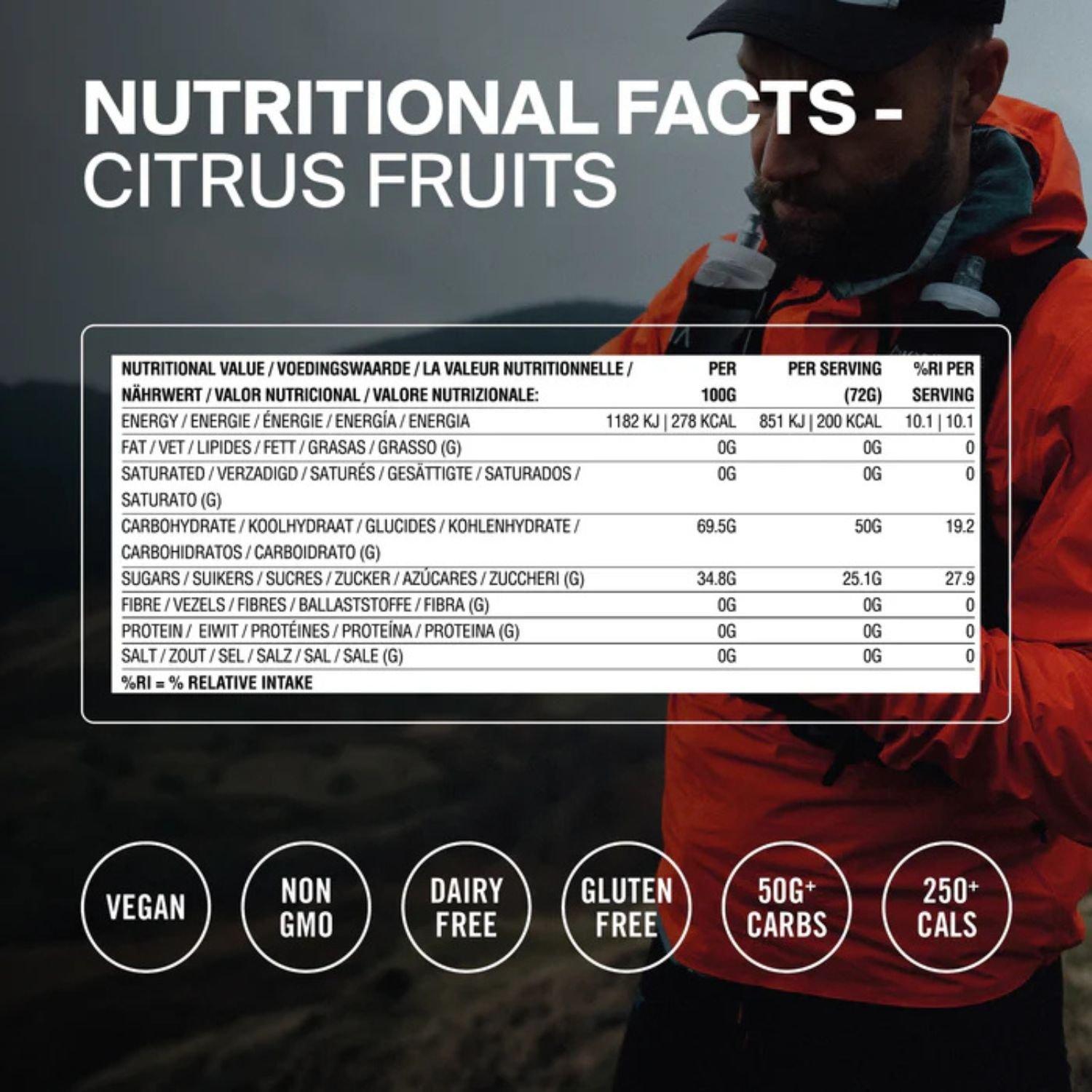 Citrus Fruits - STYRKR - GEL50 Dual-Carb Energy Gel (12 x 72g) - 2