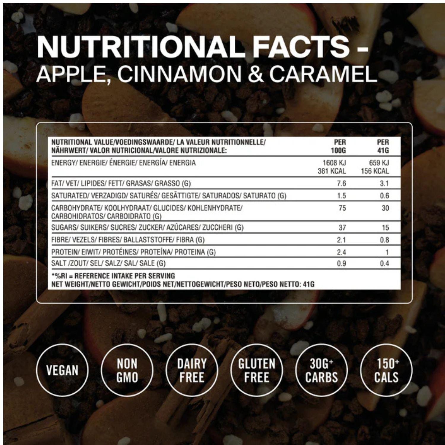 Apple Cinnamon - STYRKR - Bar30 Vegan Energy Bar (12 x 44g) - 2