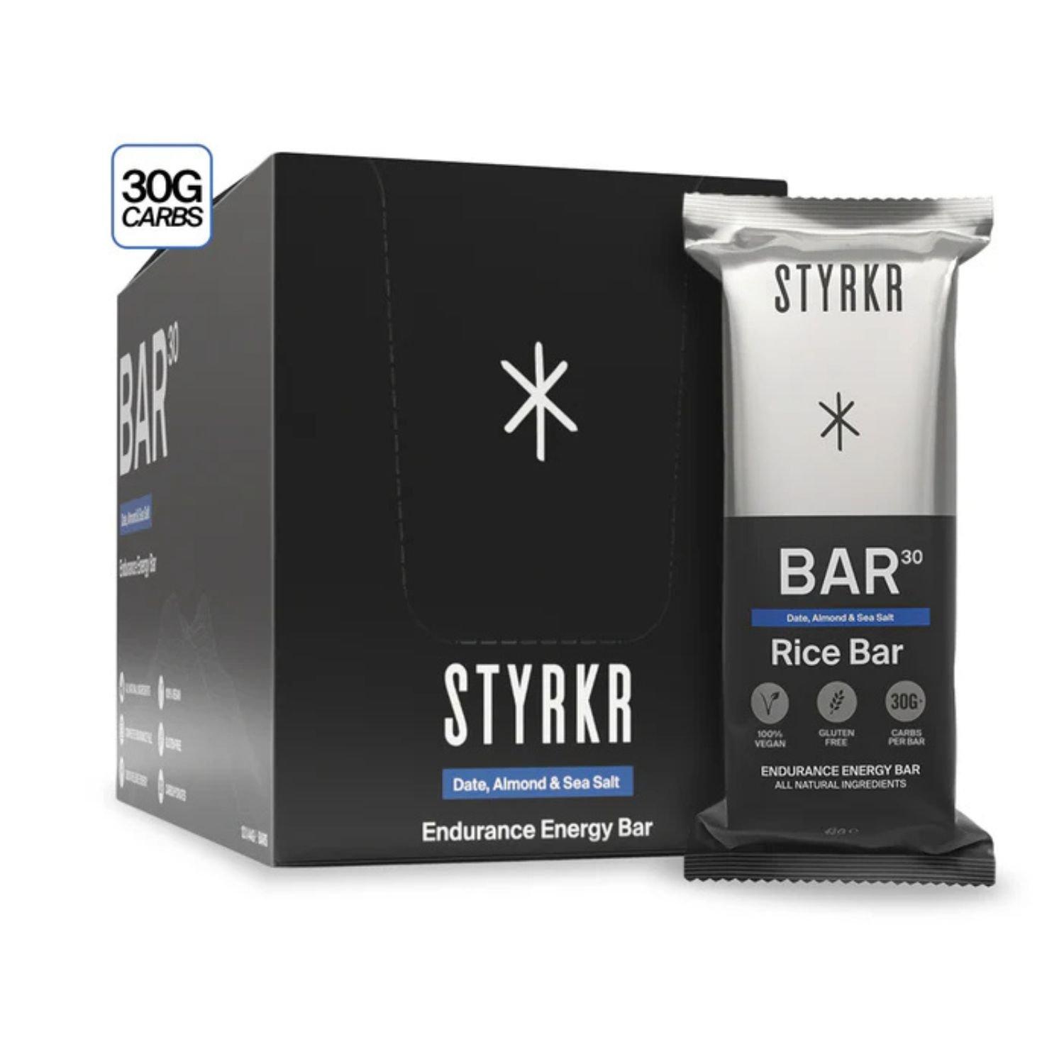 STYRKR Bar30 Vegan Energy Bar (12 x 44g) - Date Almond & S