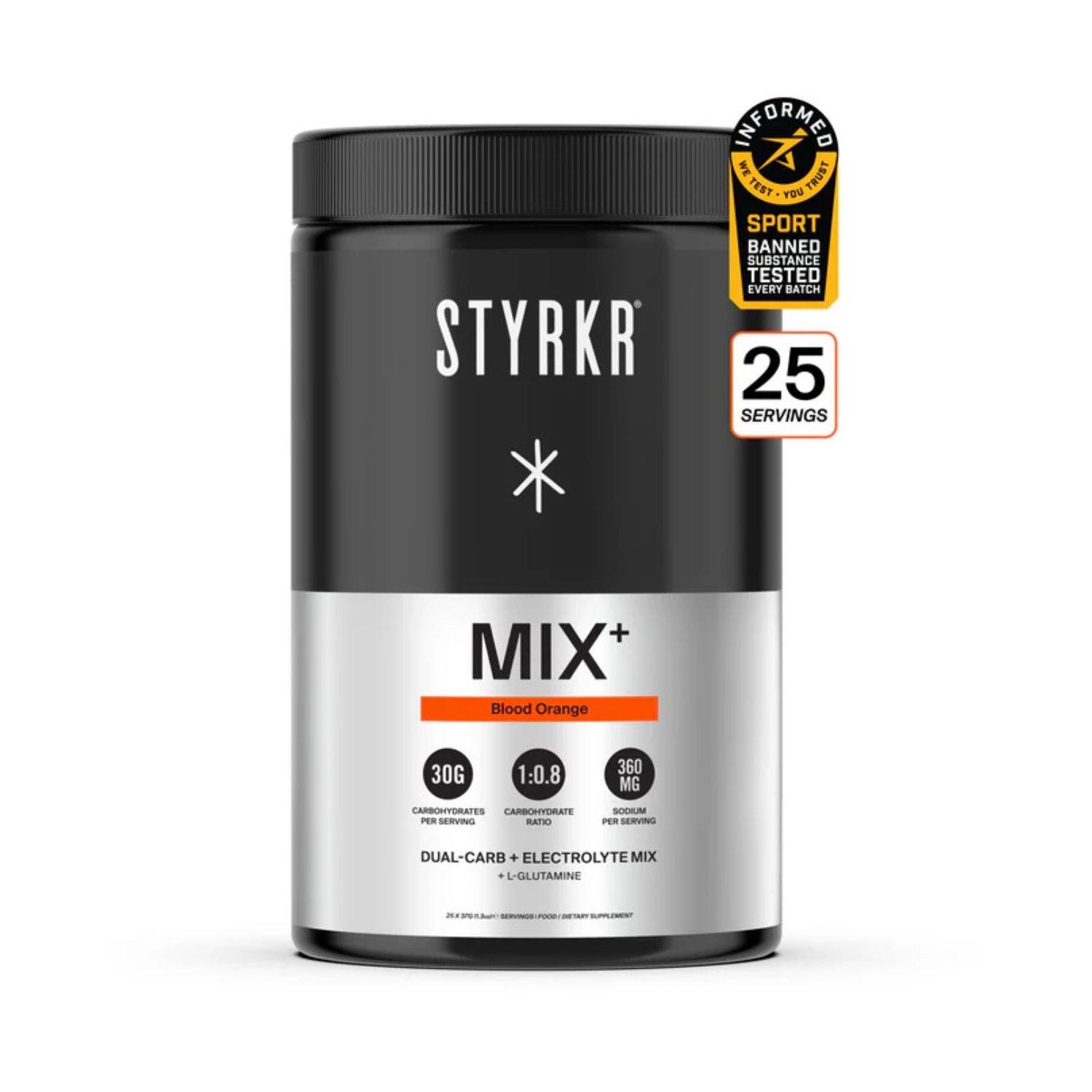 Styrkr  Mix+ Dual-Carb & Electrolyte Mix 925G - Blood Orange
