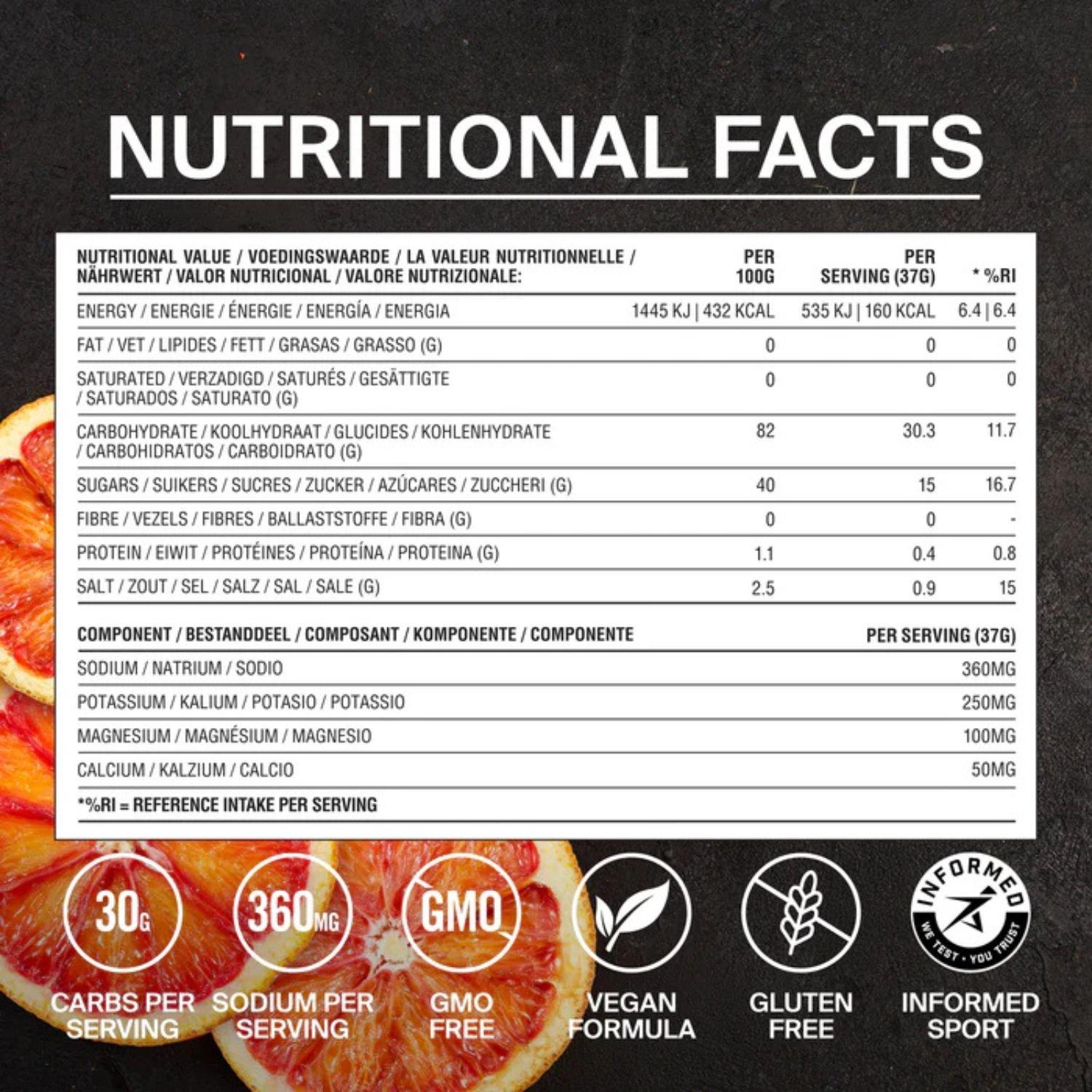 Blood Orange - STYRKR - MIX+ Dual-Carb & Electrolyte Mix 925g - 2