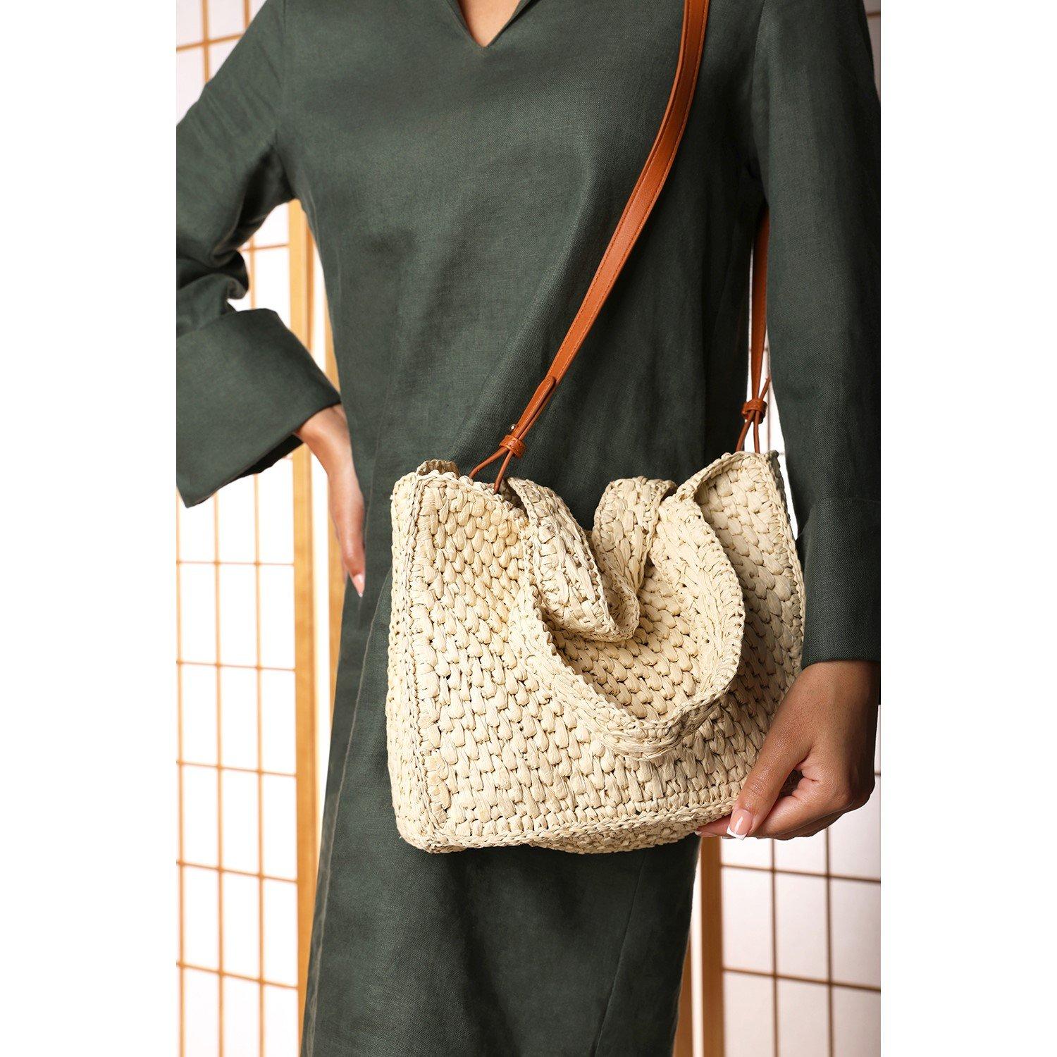 Wheres That From Women's Where’s Raffia Tote Bag - Natural Raffia