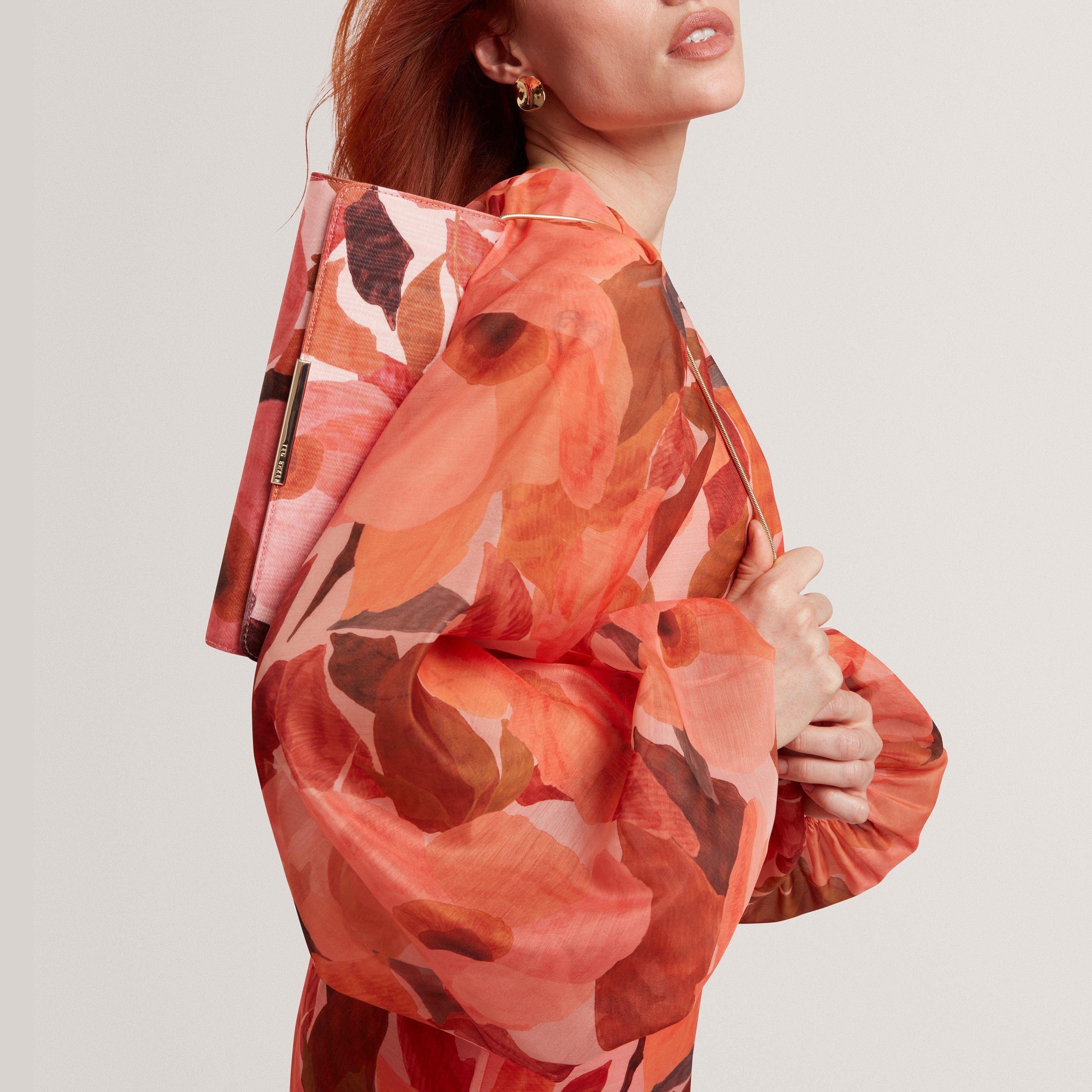 DK-ORANGE - Ted Baker - Women's Print Clutch Bag - 3