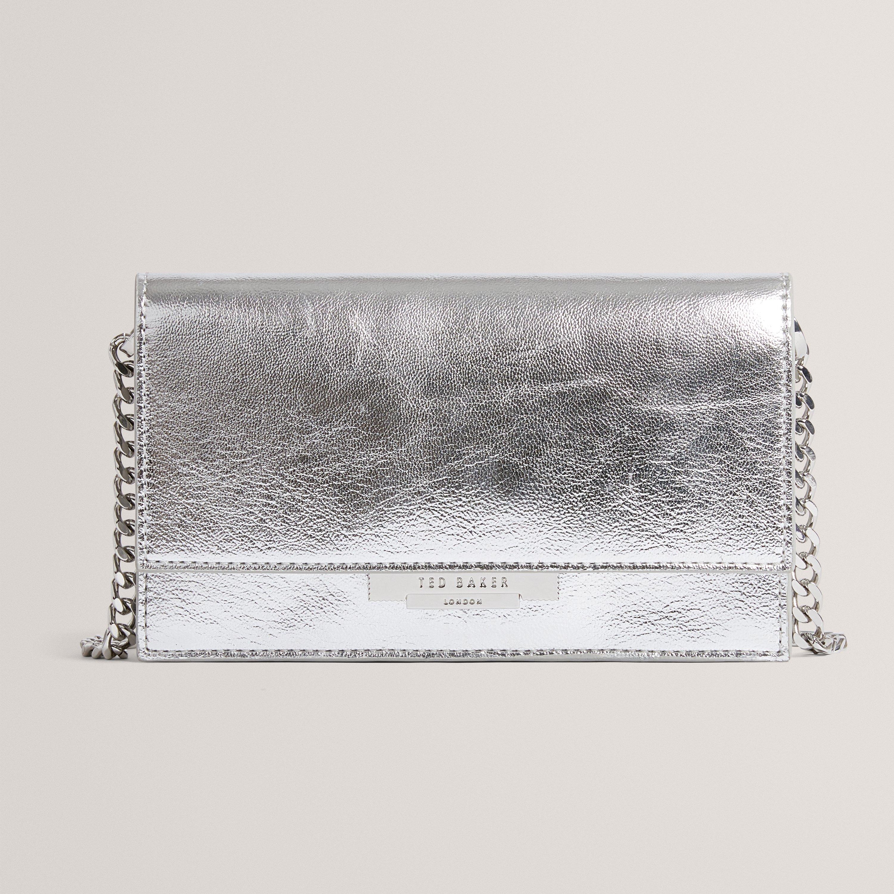 SILVER-COL - Ted Baker - Women's Lock Chain Shoulder Bag - 1