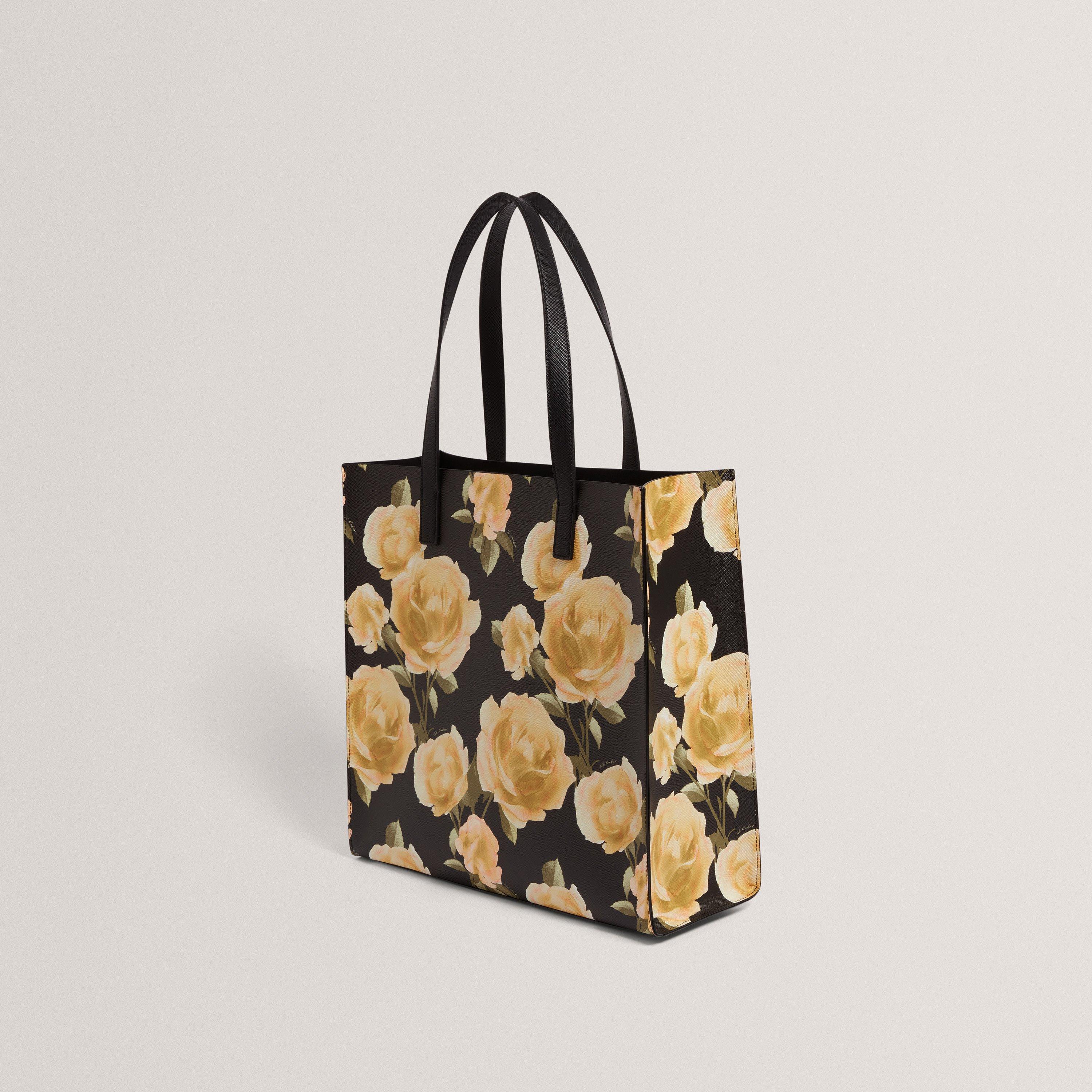BLACK - Ted Baker - Ted Baker Floral Large Icon Bag - 2