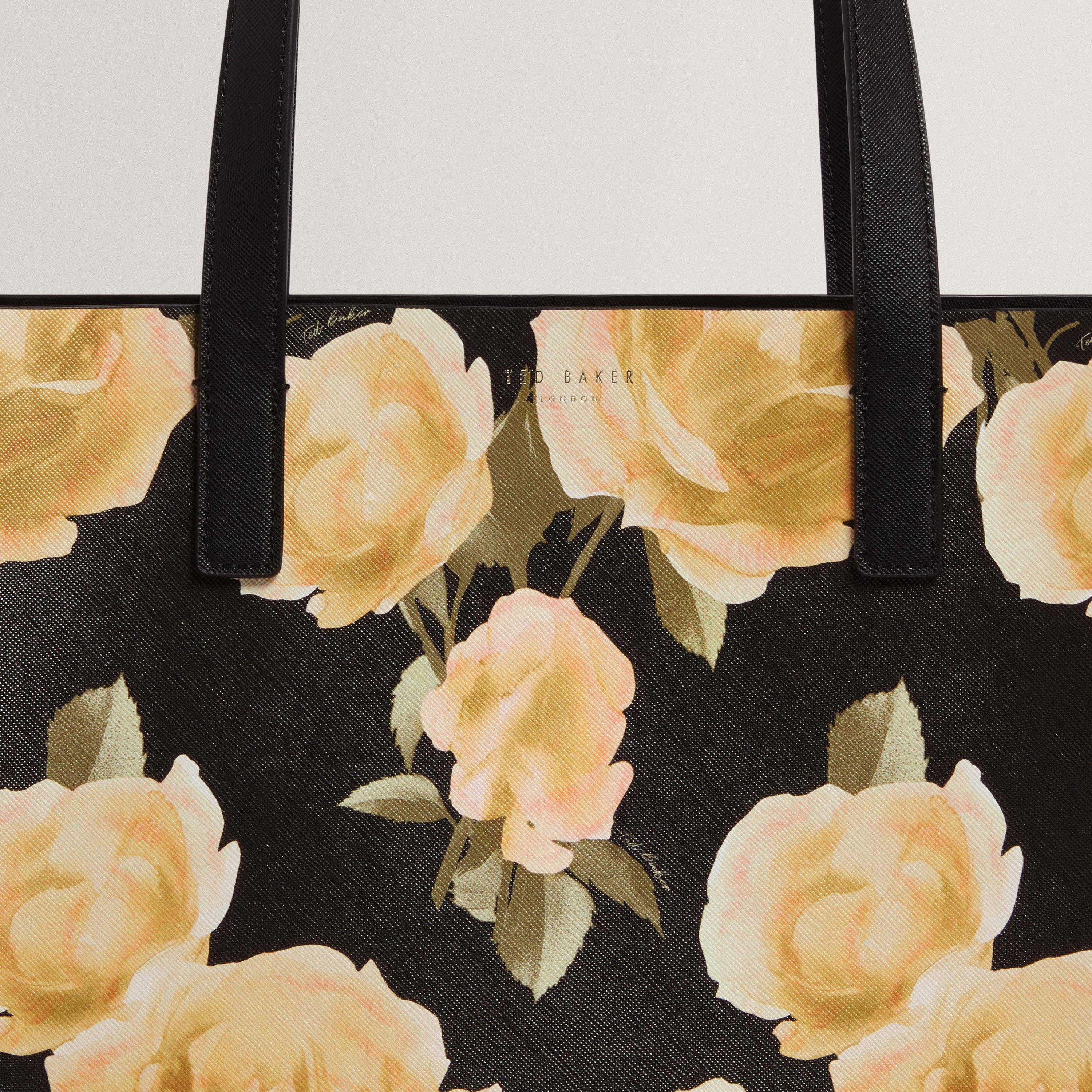 BLACK - Ted Baker - Ted Baker Floral Large Icon Bag - 4