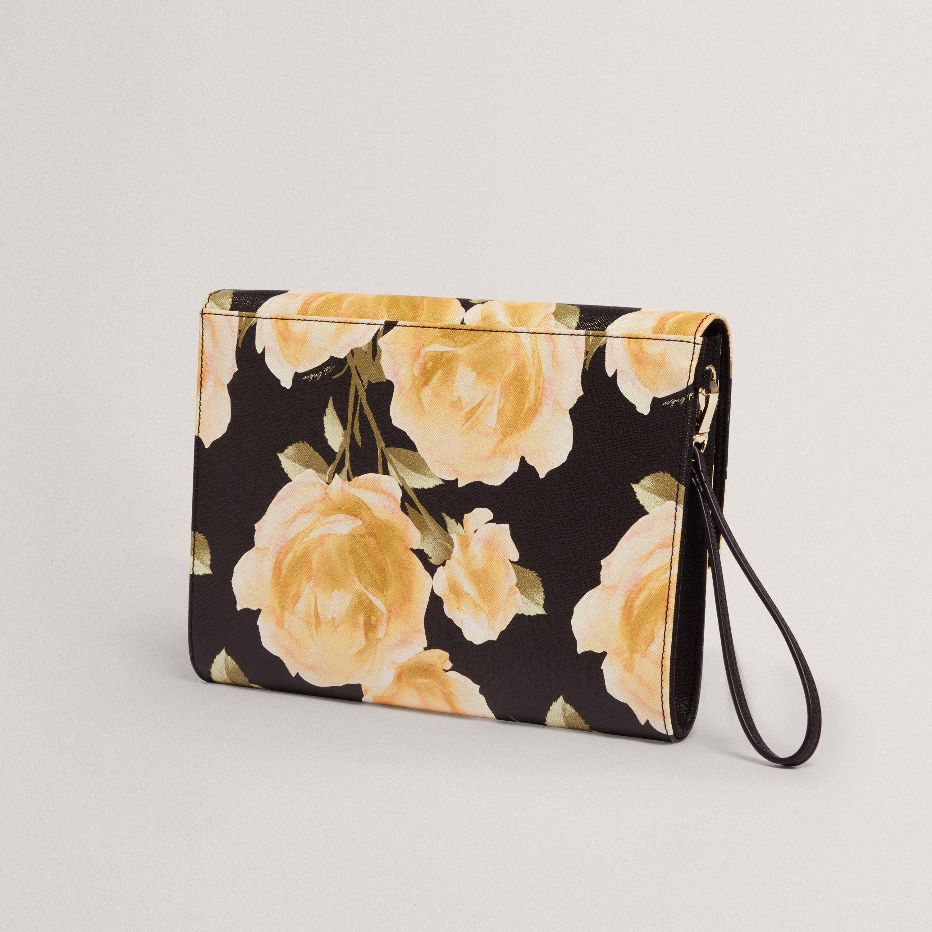 BLACK - Ted Baker - Women's Floral Pouch Clutch Bag - 2