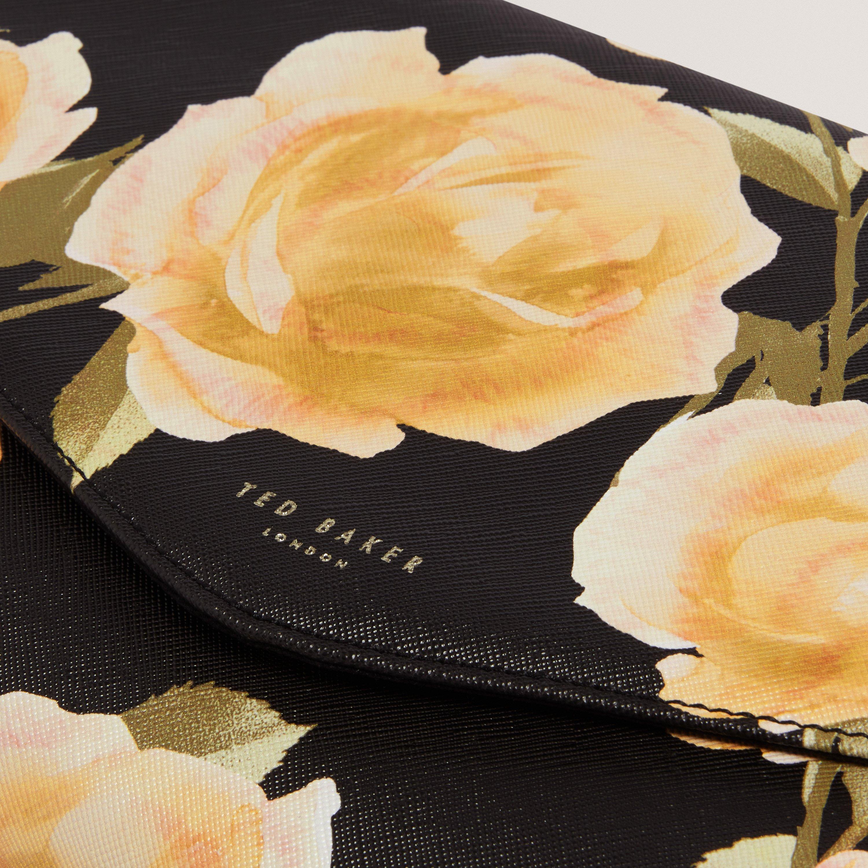 BLACK - Ted Baker - Women's Floral Pouch Clutch Bag - 4
