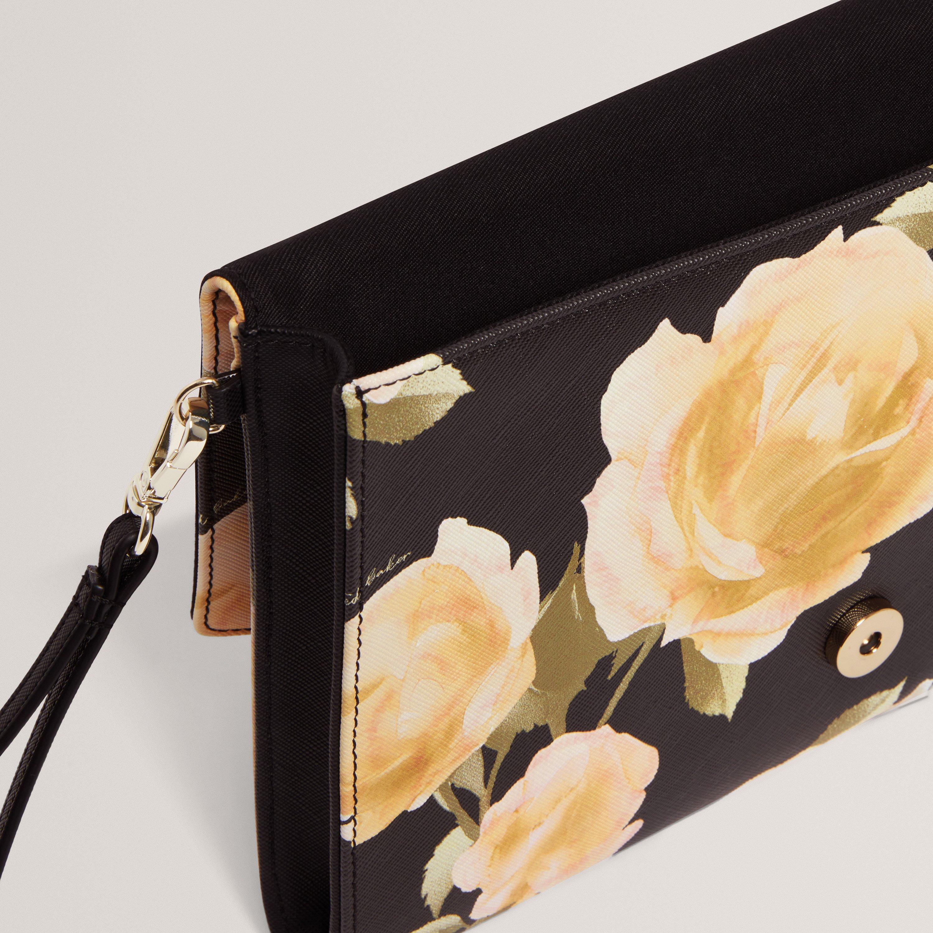 BLACK - Ted Baker - Women's Floral Pouch Clutch Bag - 5