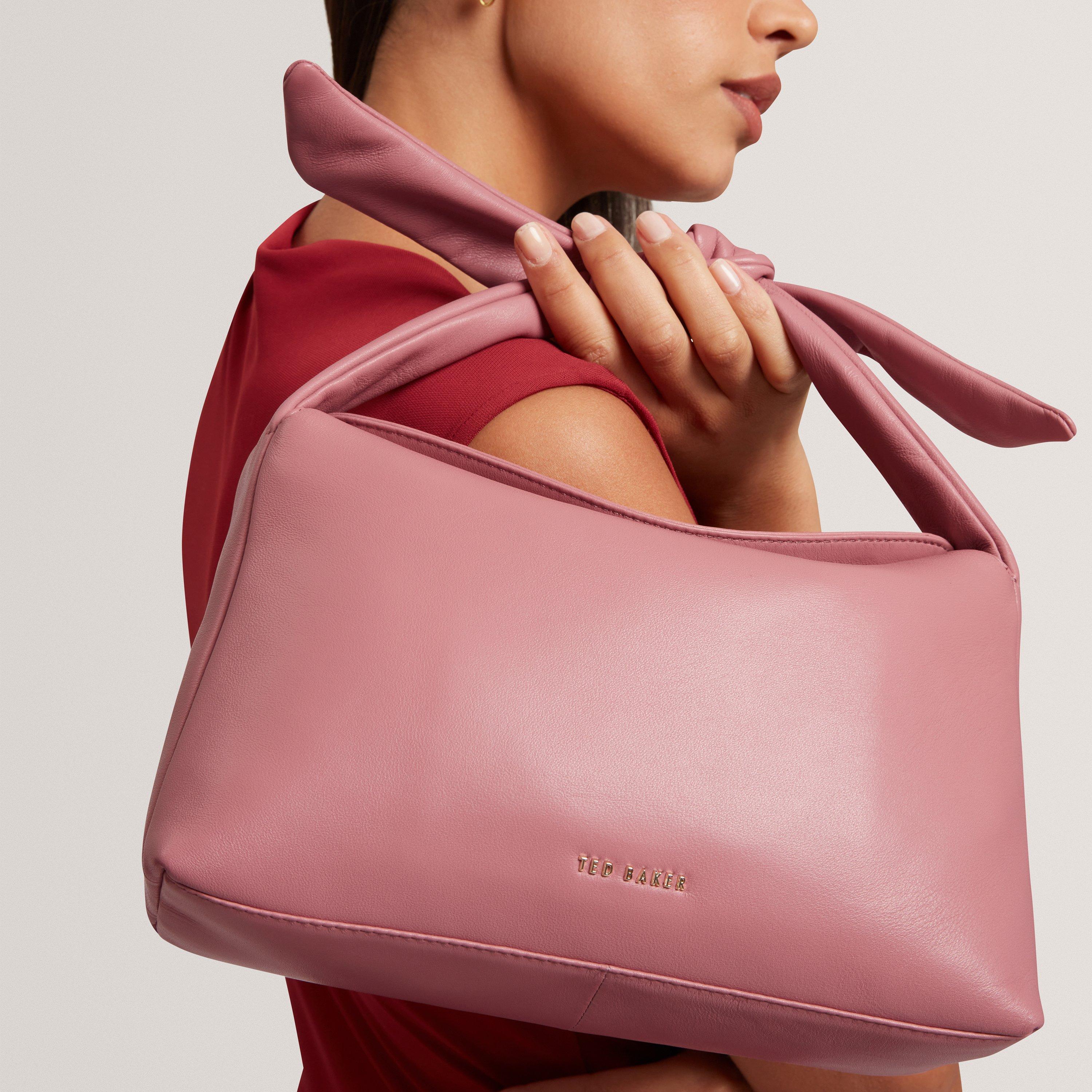PL-PINK - Ted Baker - Women's Knot Bow Slouch Bag - 3