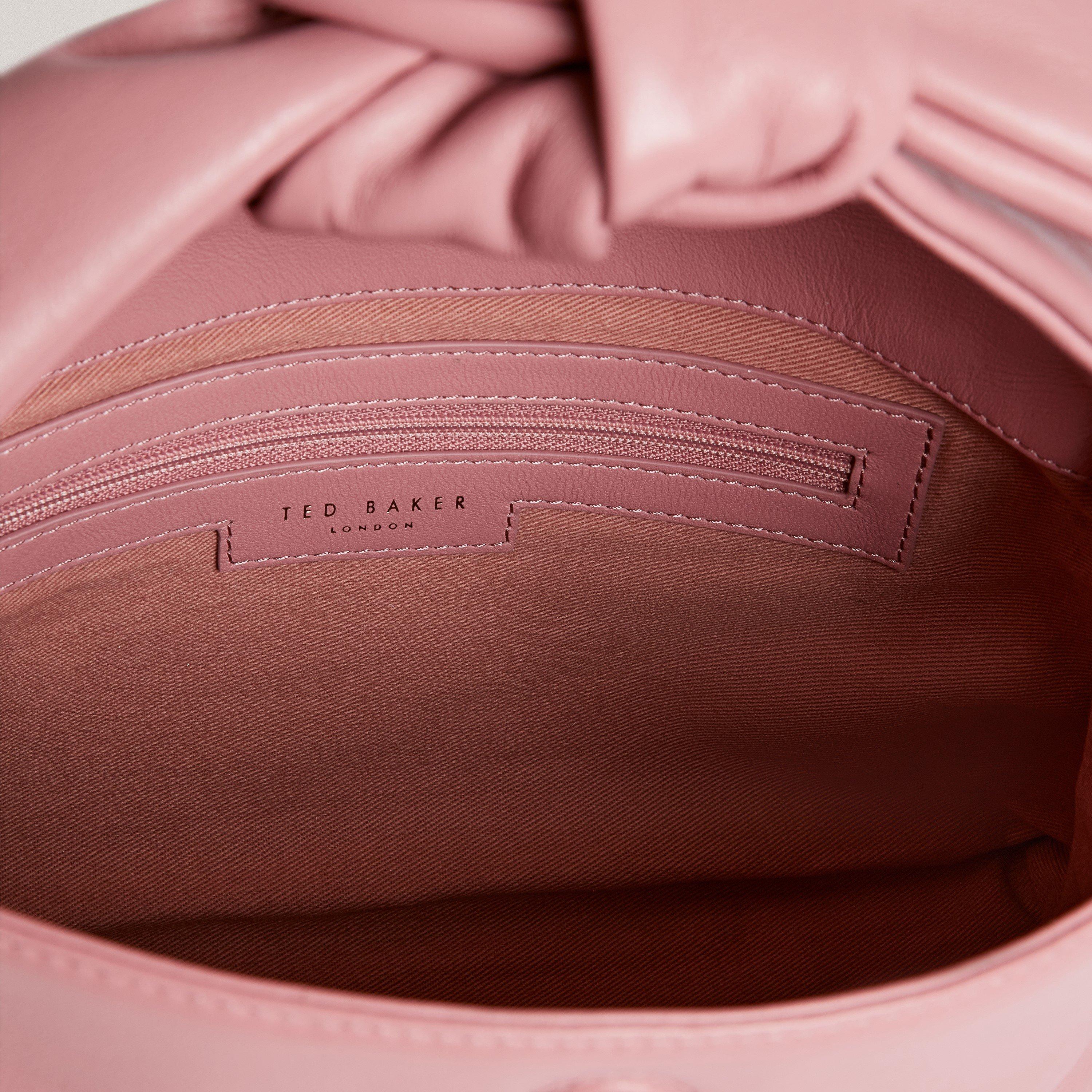 PL-PINK - Ted Baker - Women's Knot Bow Slouch Bag - 5