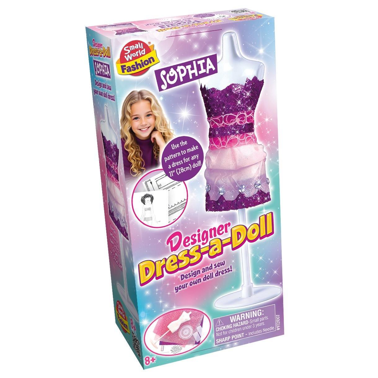 Multi - Small World Toys - Designer Dress-a Doll Sophia - 1