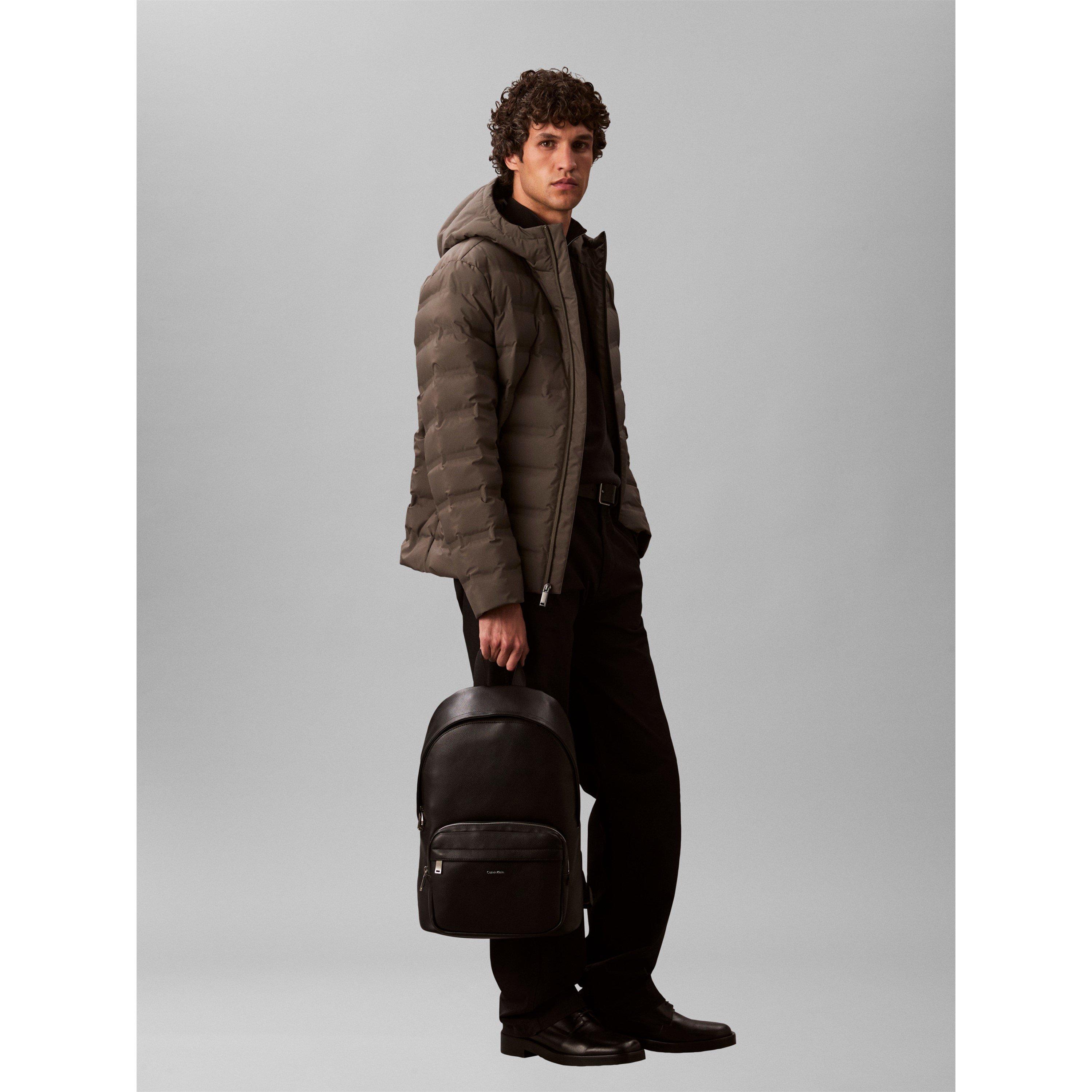 Black - Calvin Klein - Raised Round Backpack - 2