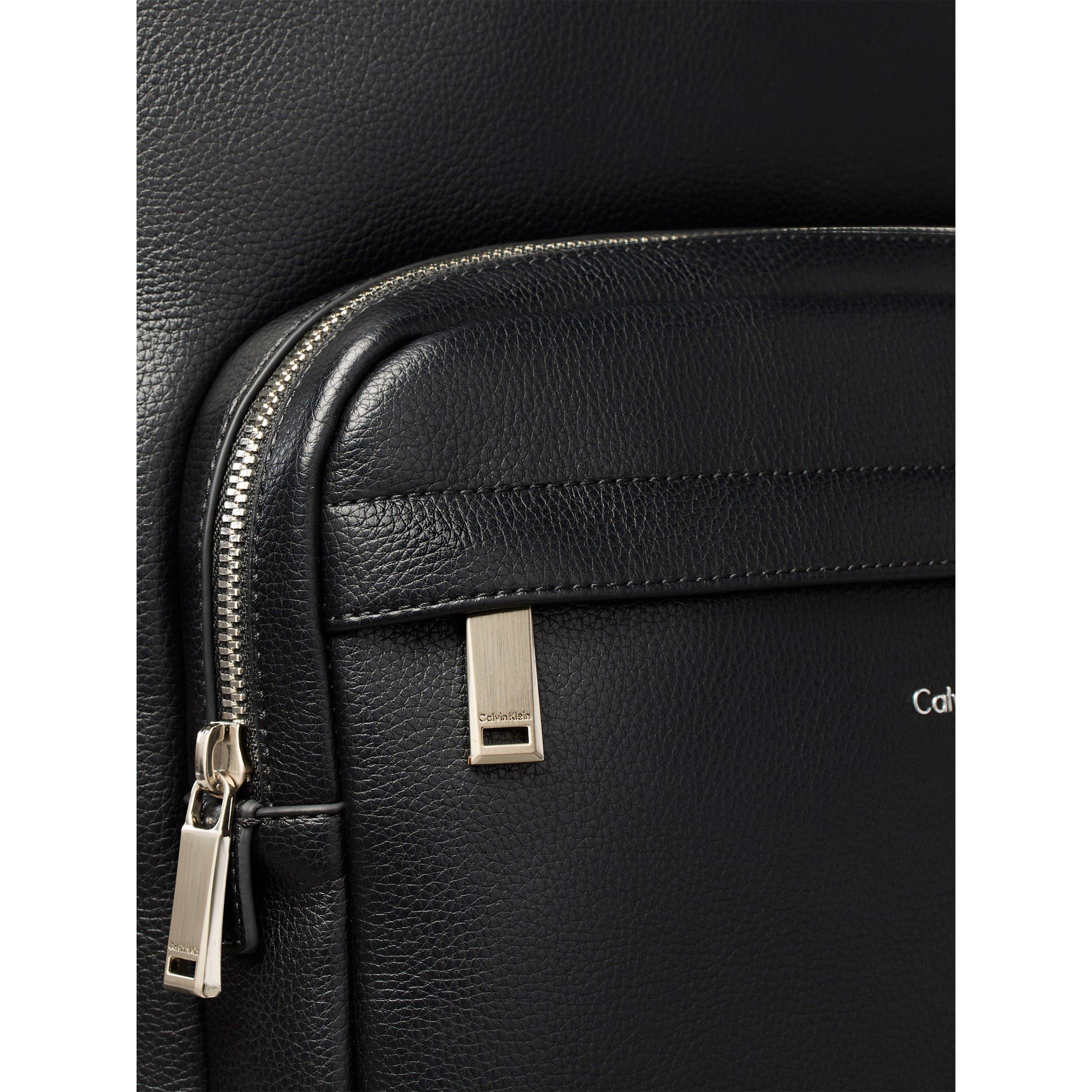 Black - Calvin Klein - Raised Round Backpack - 4
