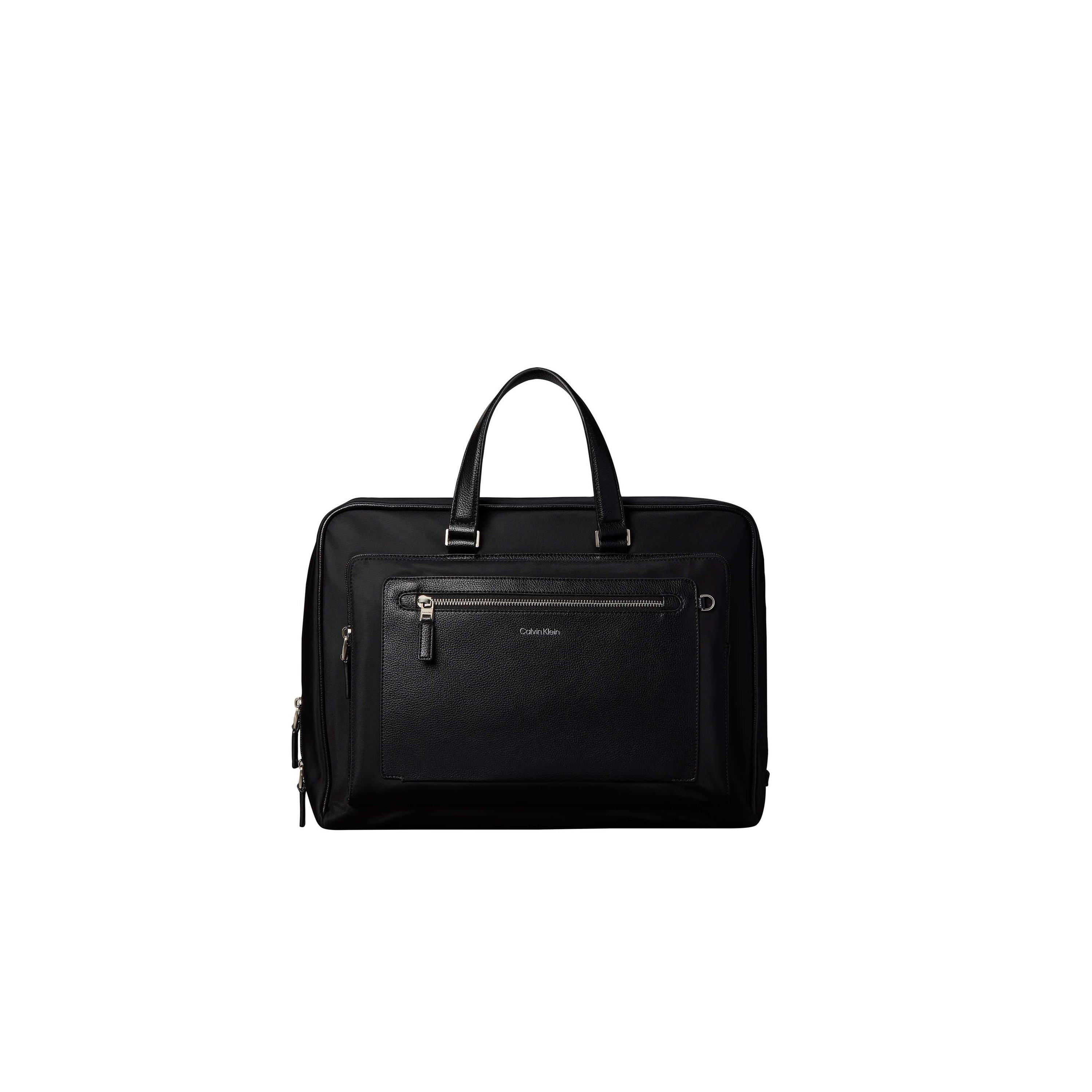Black - Calvin Klein - Raised Laptop Bag - 1