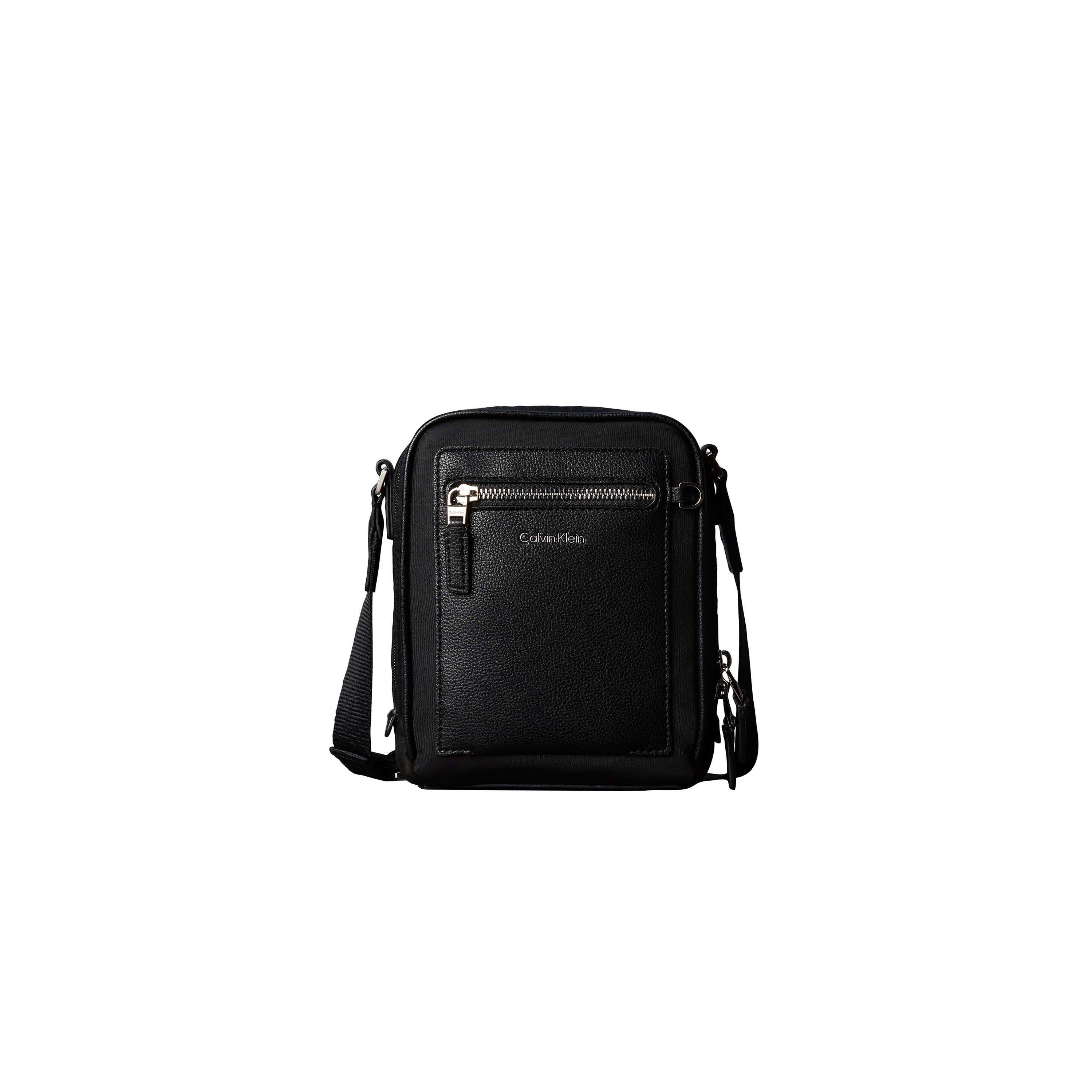 Black - Calvin Klein - Raised Reporter Bag - 1