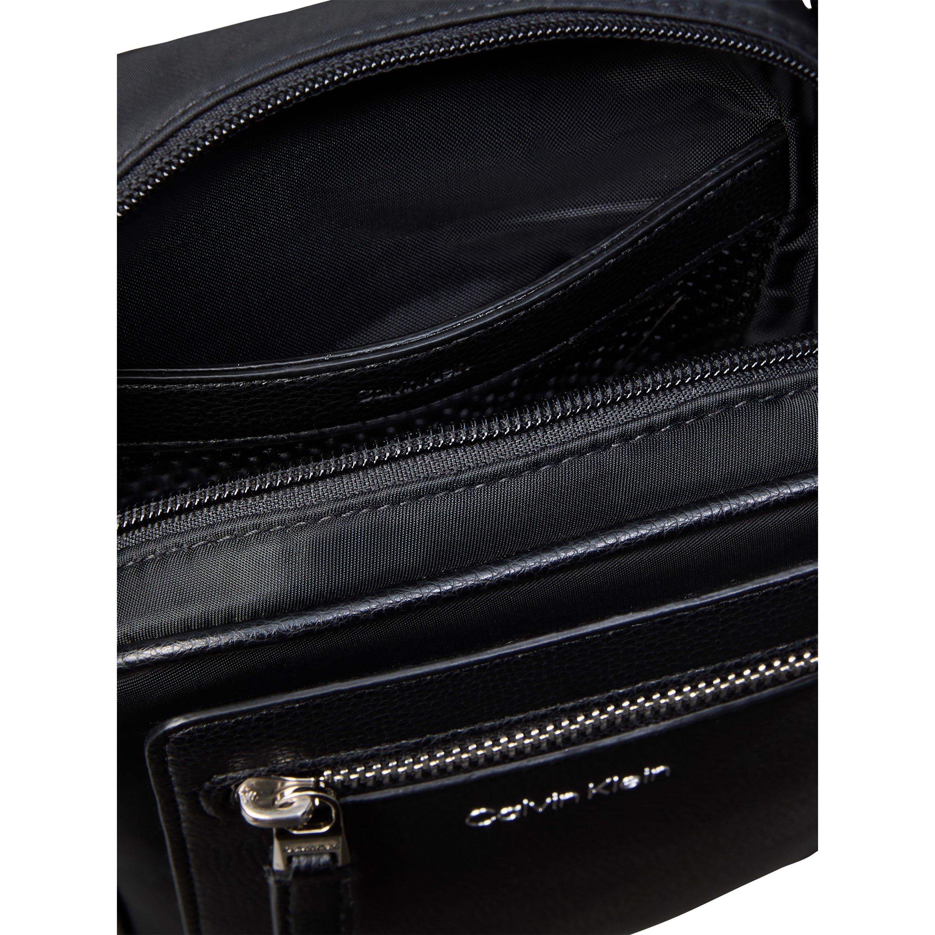 Black - Calvin Klein - Raised Reporter Bag - 3