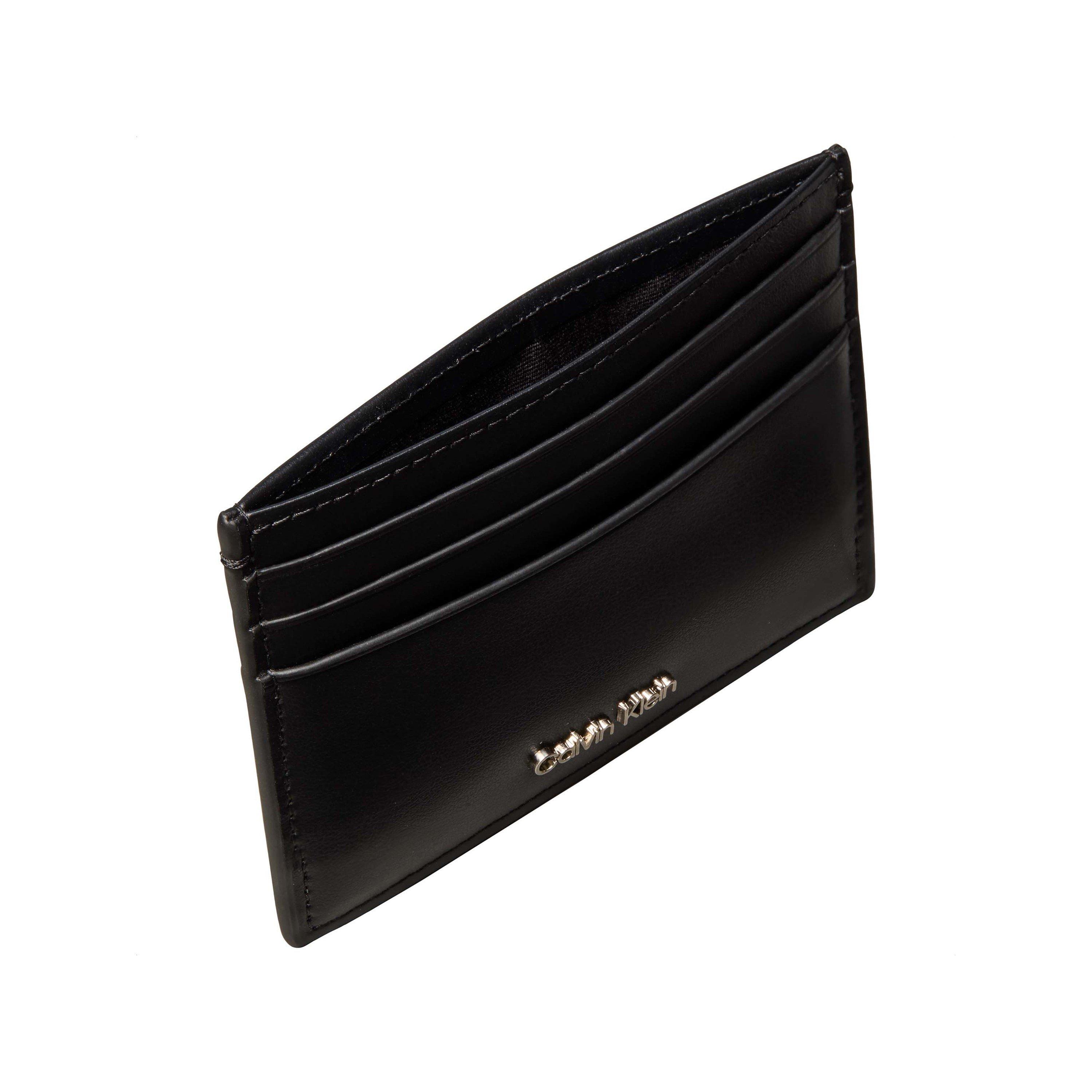 Black - Calvin Klein - Raised Leather Cardholder - 2