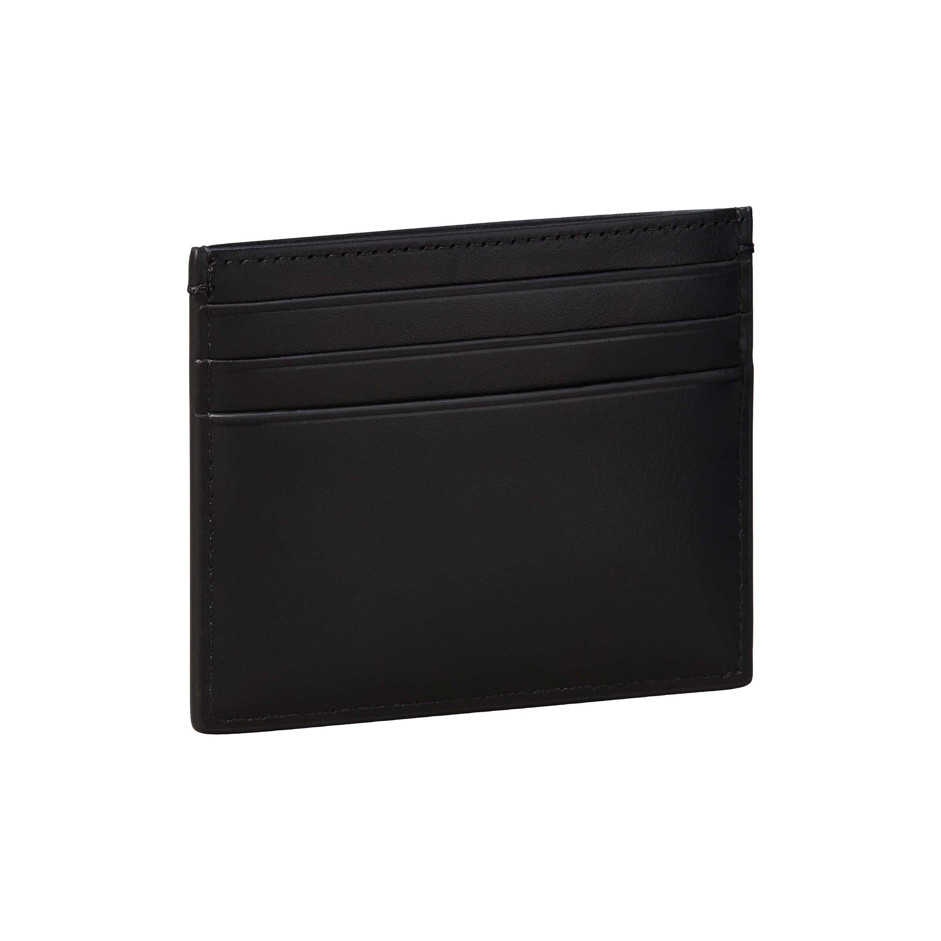 Black - Calvin Klein - Raised Leather Cardholder - 3