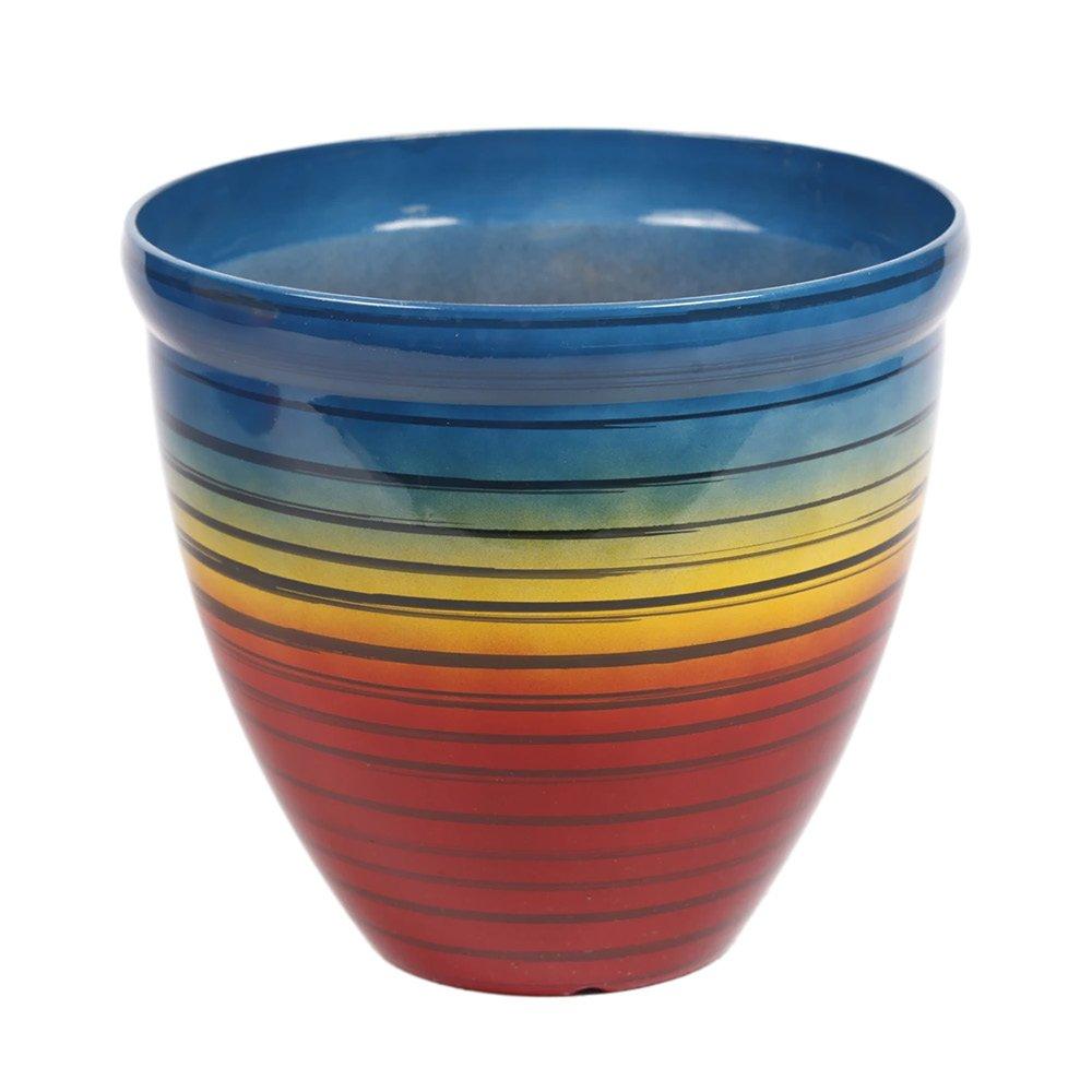 Yougarden  Pair Of Rainbow Planters (23Cm) -  - 23cm diame