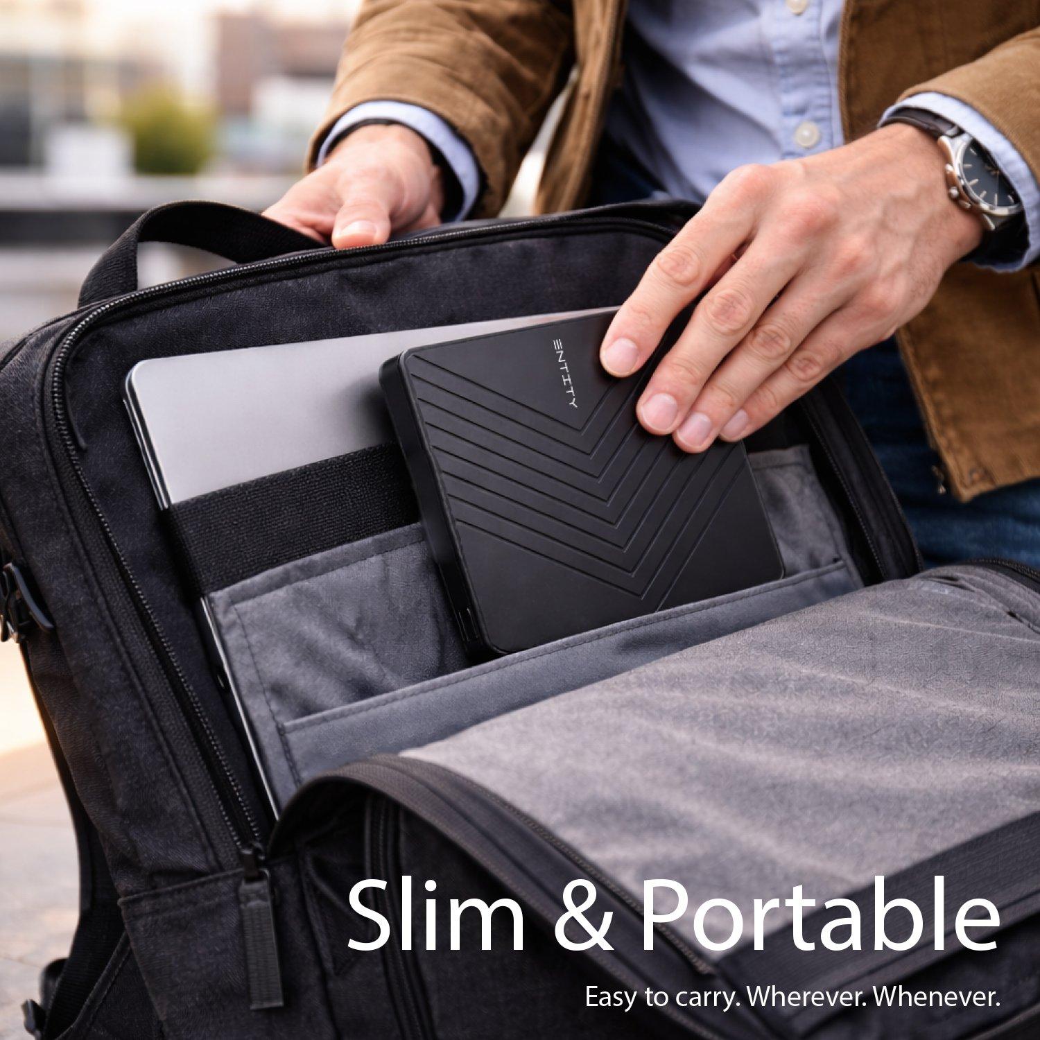 Zwart - Entity - Entity Era 5in1 DVD Re-writer - with wide compatibility and multiple ports - 7