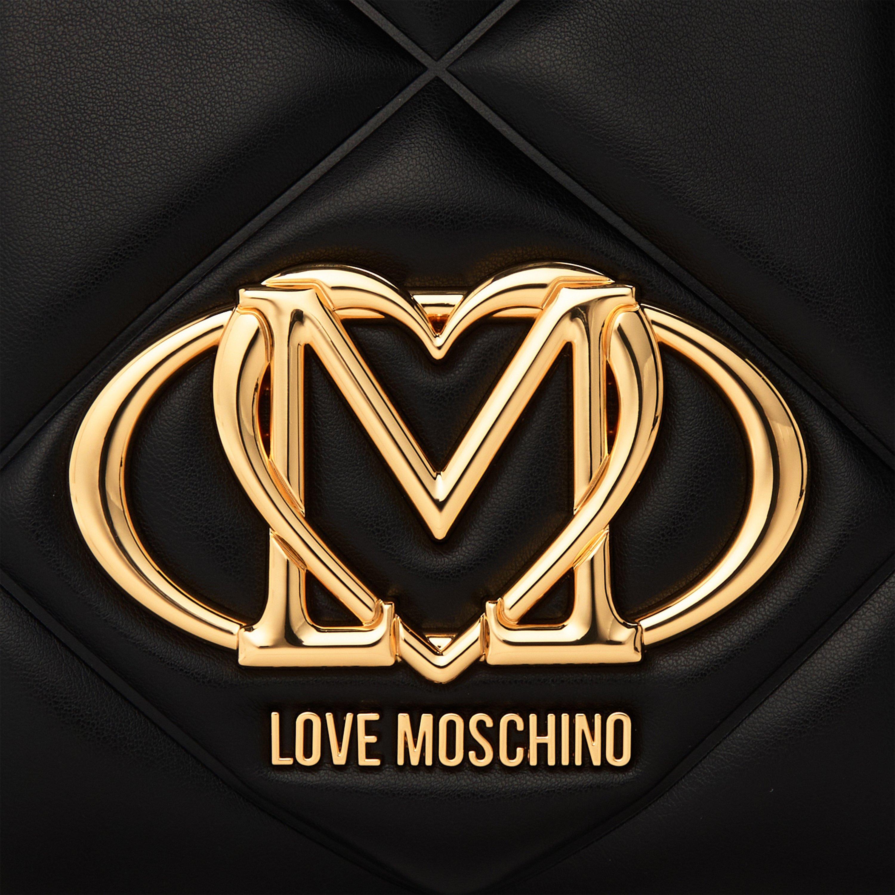 Black - Love Moschino - LM XS Quilt Tote Ld64 - 3
