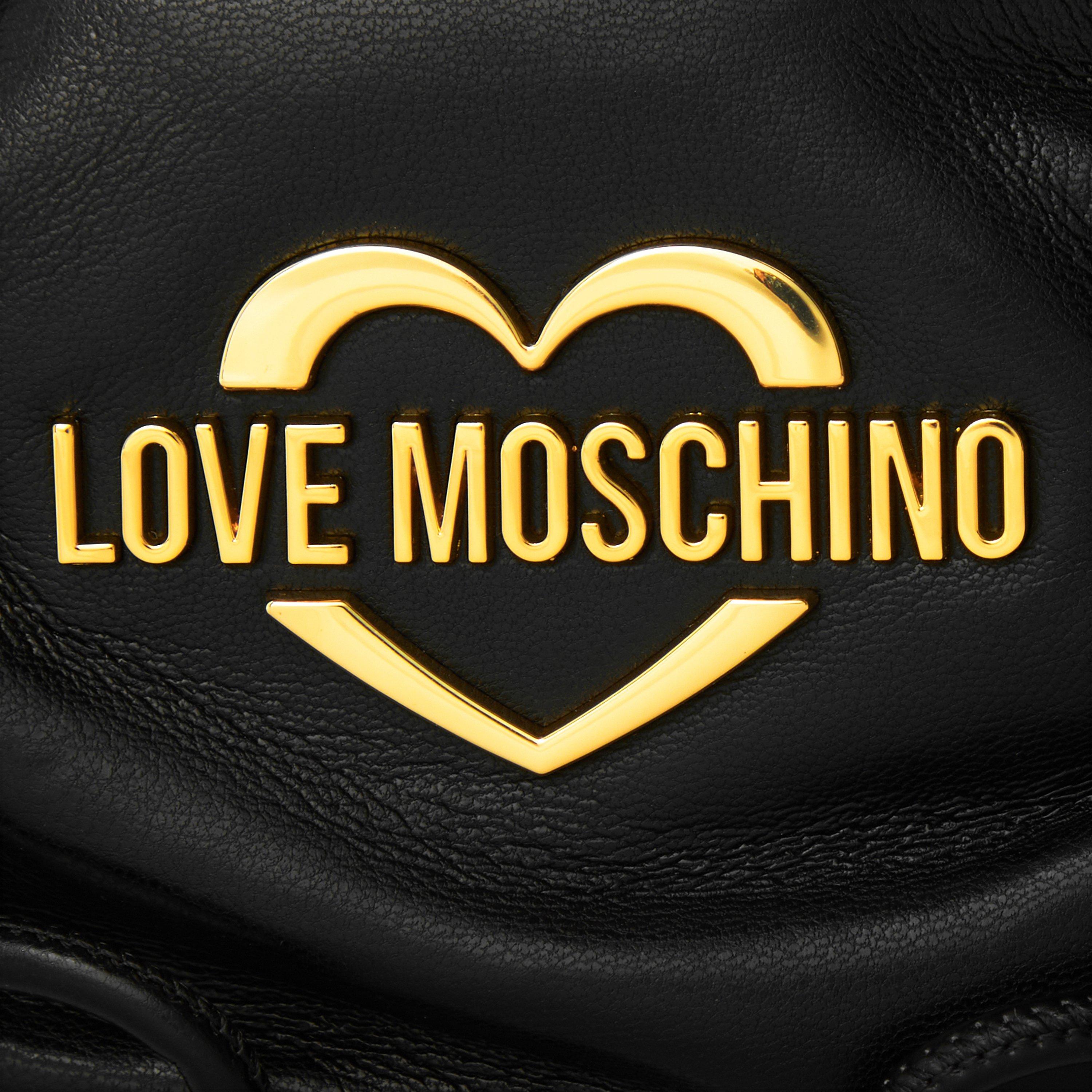 Black - Love Moschino - LM Softy Bow Hobo Ld64 - 3