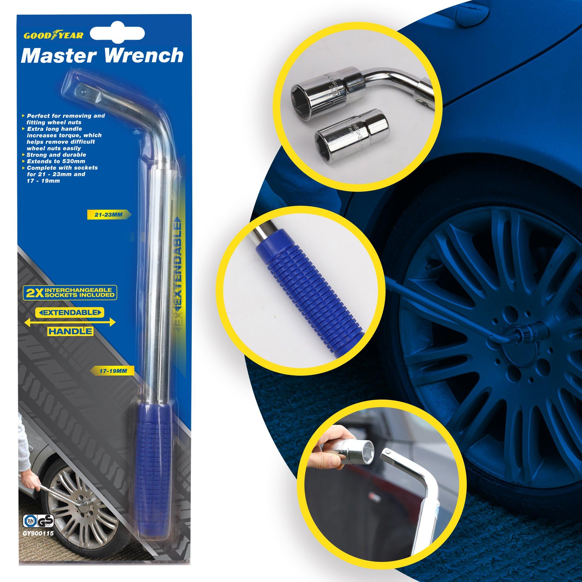 Silver - Goodyear - Goodyear Wheel Nut Master Wrench - 2