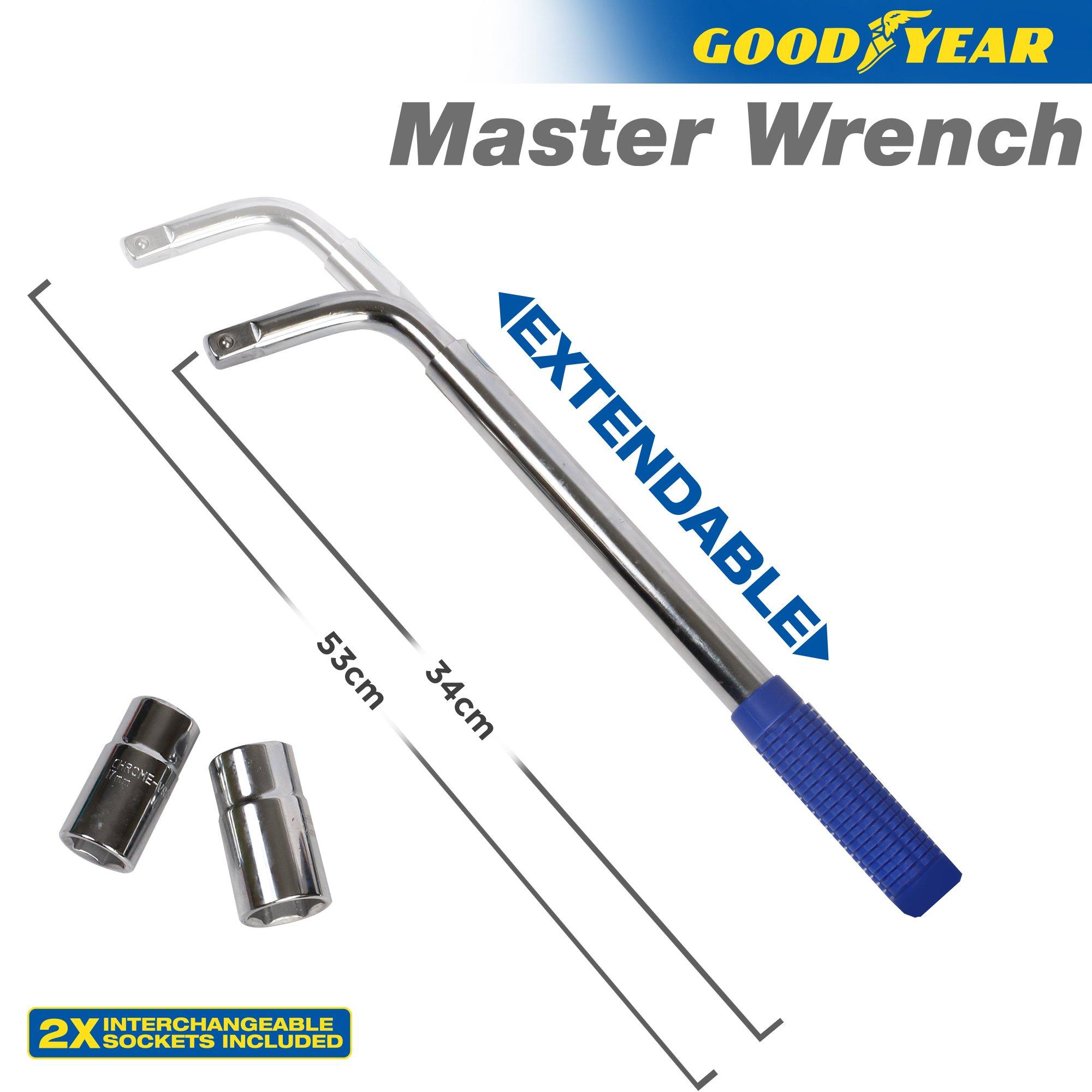 Silver - Goodyear - Goodyear Wheel Nut Master Wrench - 4