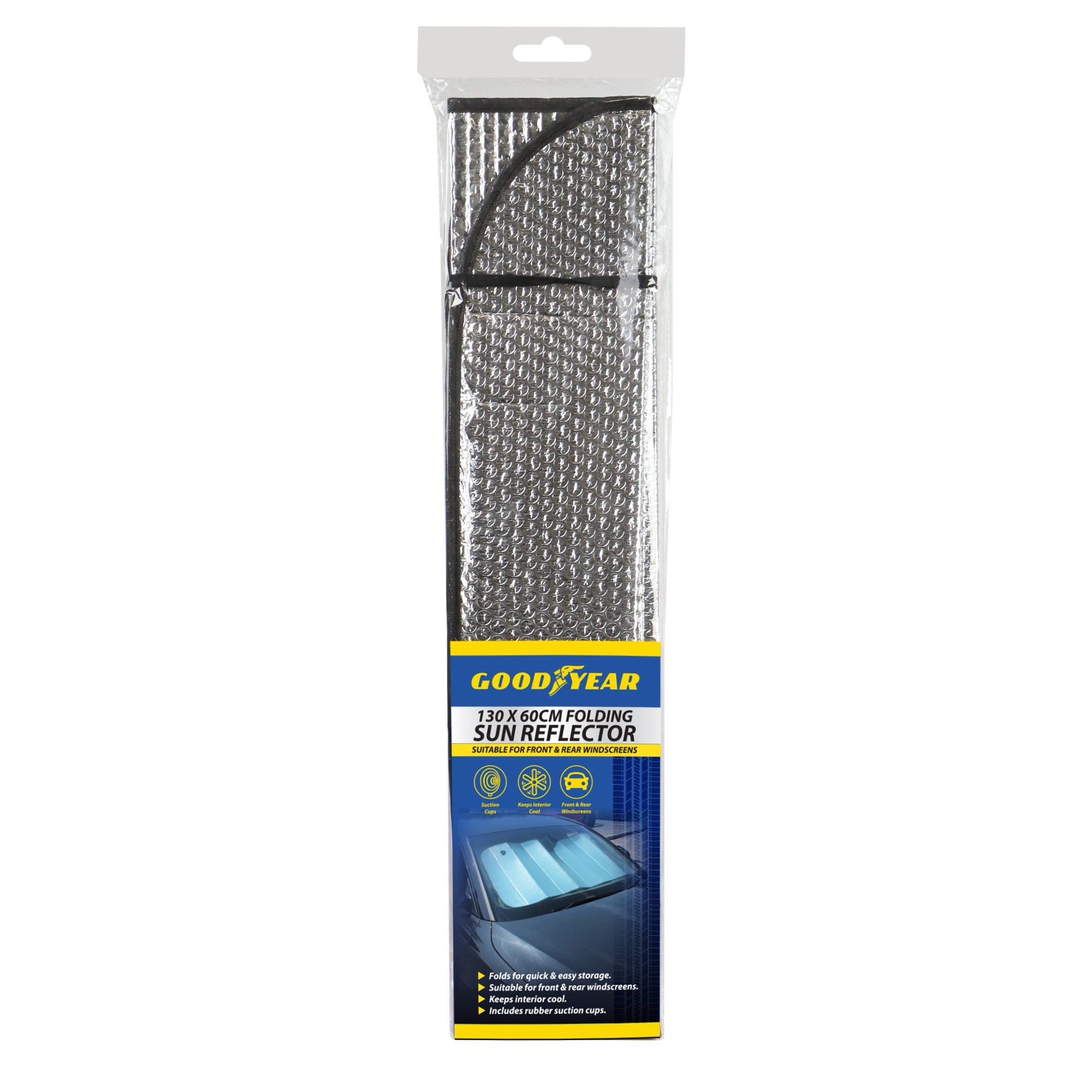 Silver - Goodyear - Goodyear Car Folding Sun Reflector - 2