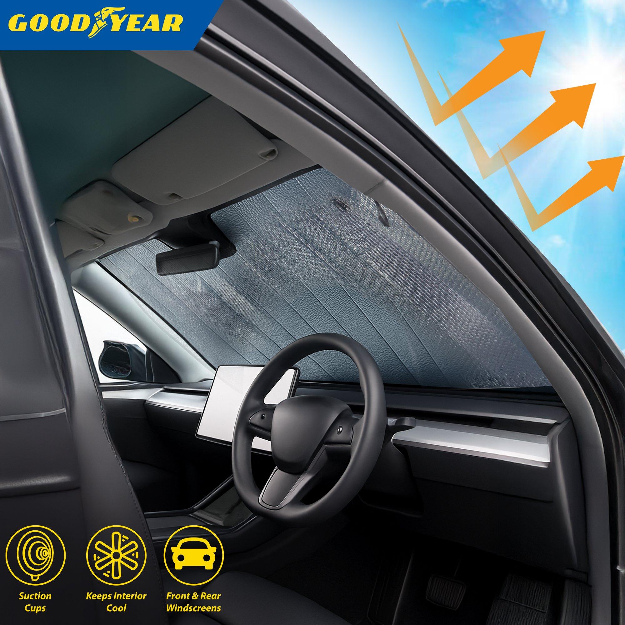 Silver - Goodyear - Goodyear Car Folding Sun Reflector - 8