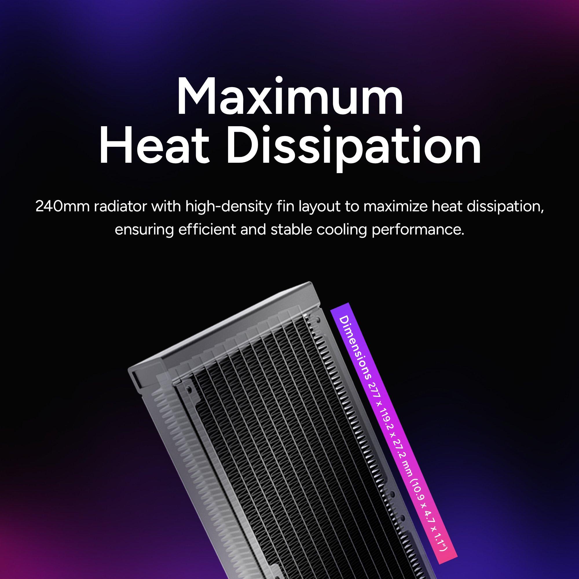 Schwarz - Cooler Master - MasterLiquid 240 Core II ARGB AIO CPU Liquid Cooler 240mm Intel AMD Black - 7