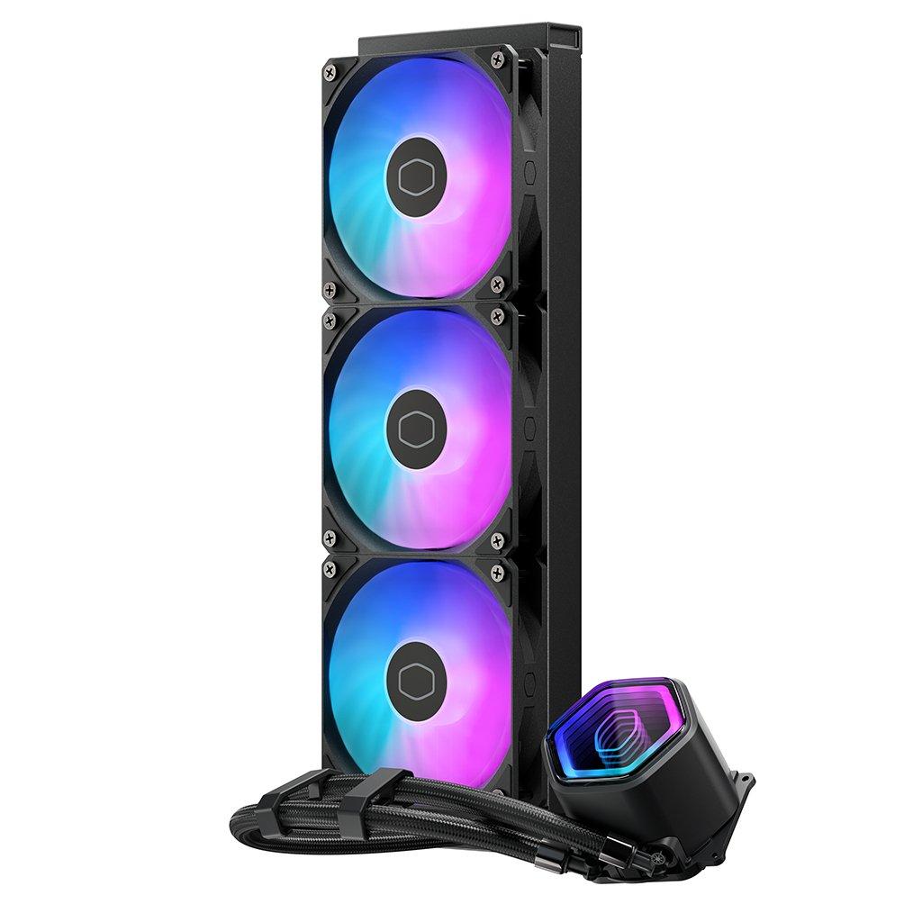 Black - Cooler Master - Cooler Master 360mm MasterLiquid 360 Ion Intel/AMD CPU Liquid Cooler
