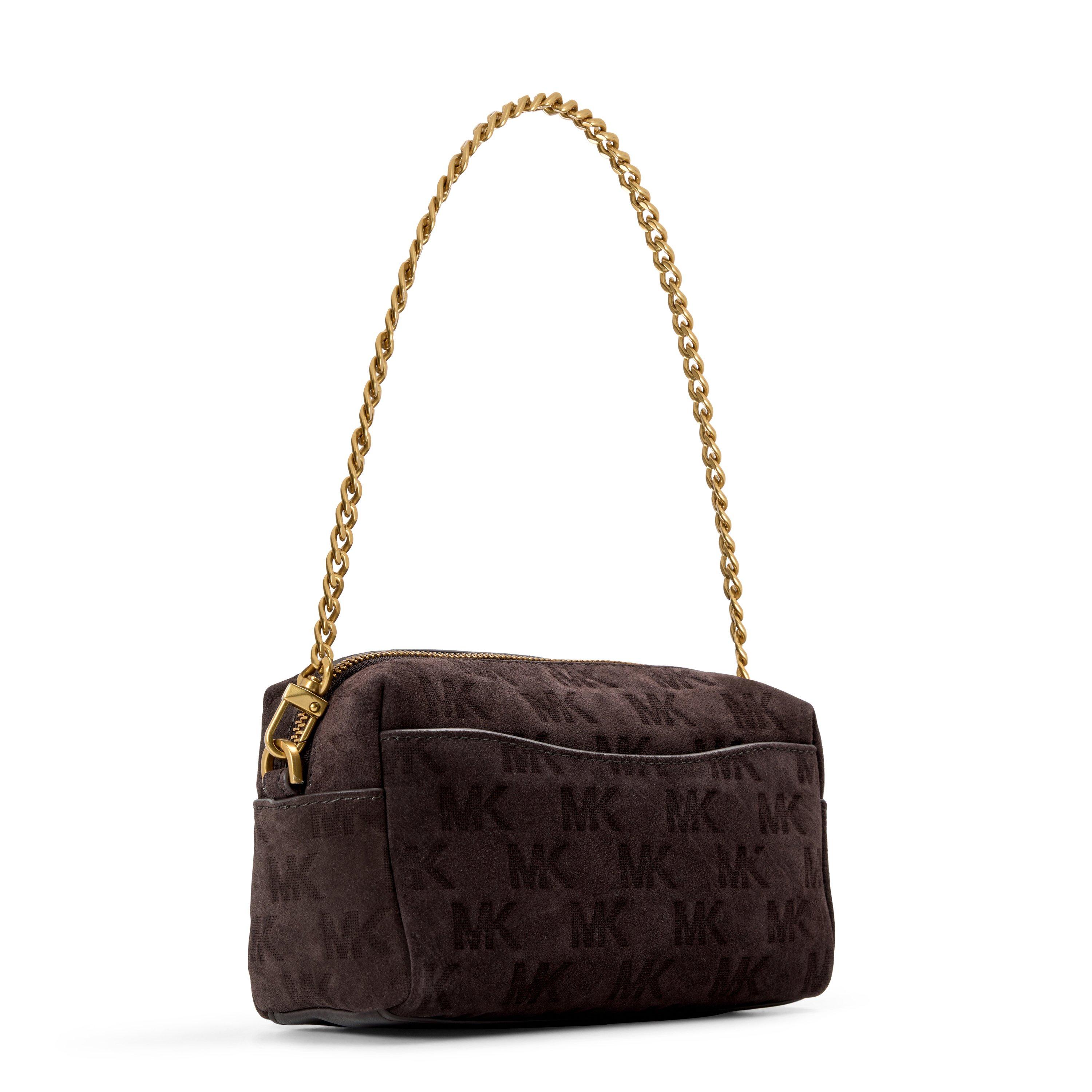 CHOCOLATE - MICHAEL Michael Kors - Women's Bryant Leather Chain-Strap Crossbody Bag - 2