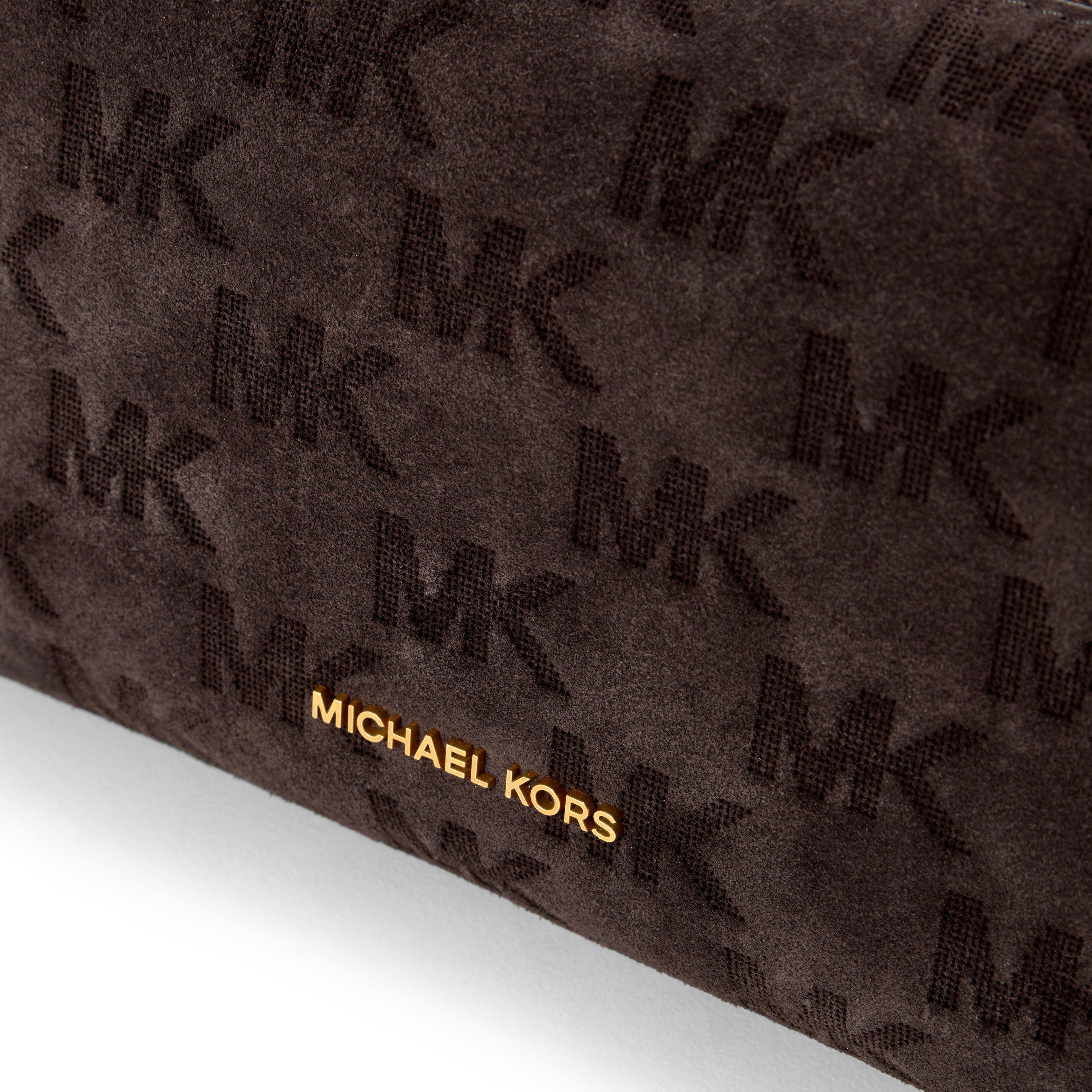 CHOCOLATE - MICHAEL Michael Kors - Women's Bryant Leather Chain-Strap Crossbody Bag - 3