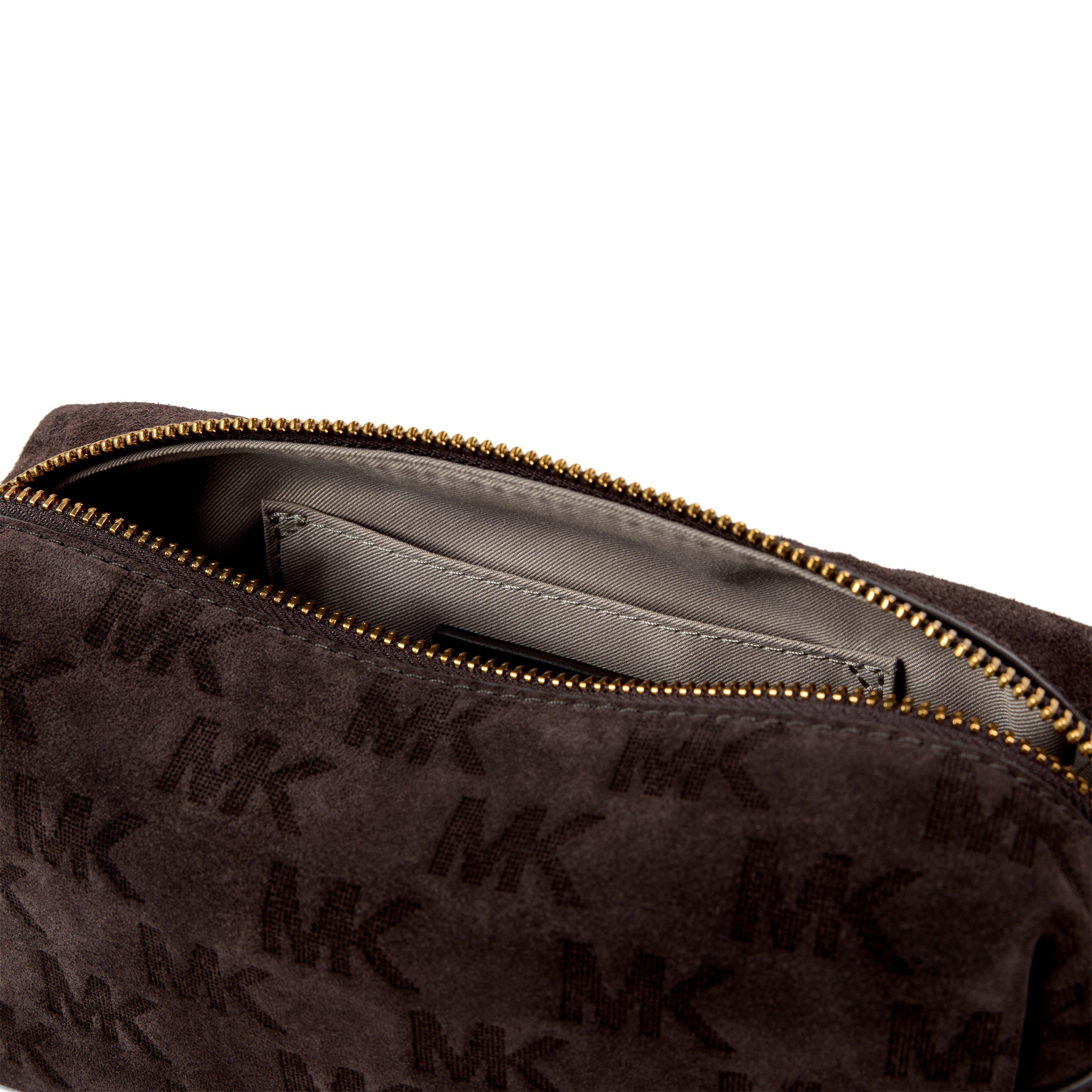CHOCOLATE - MICHAEL Michael Kors - Women's Bryant Leather Chain-Strap Crossbody Bag - 4