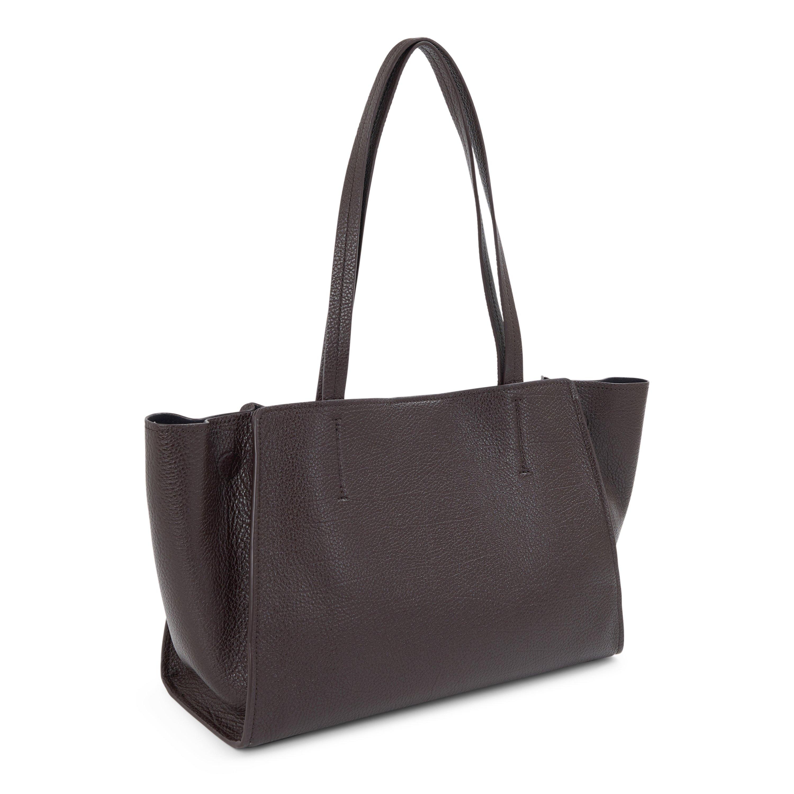 CHOCOLATE - MICHAEL Michael Kors - Women's Hamilton Moderne Large Fold Leather Tote Bag - 2