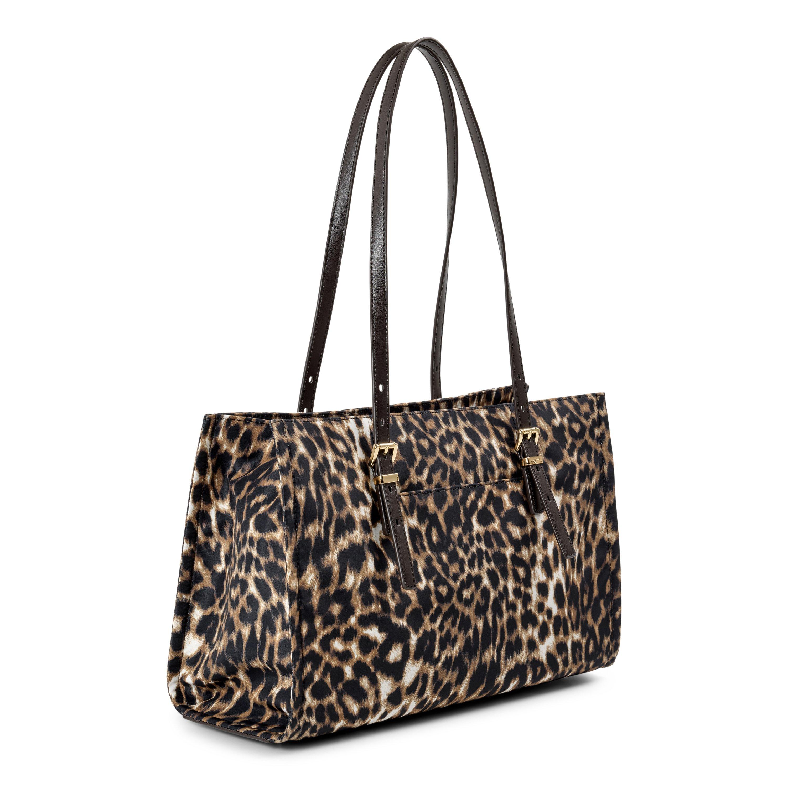 BURNT KHAKI - MICHAEL Michael Kors - Women's Zadie Medium East-West Top-Zip Leather Tote Bag - 2